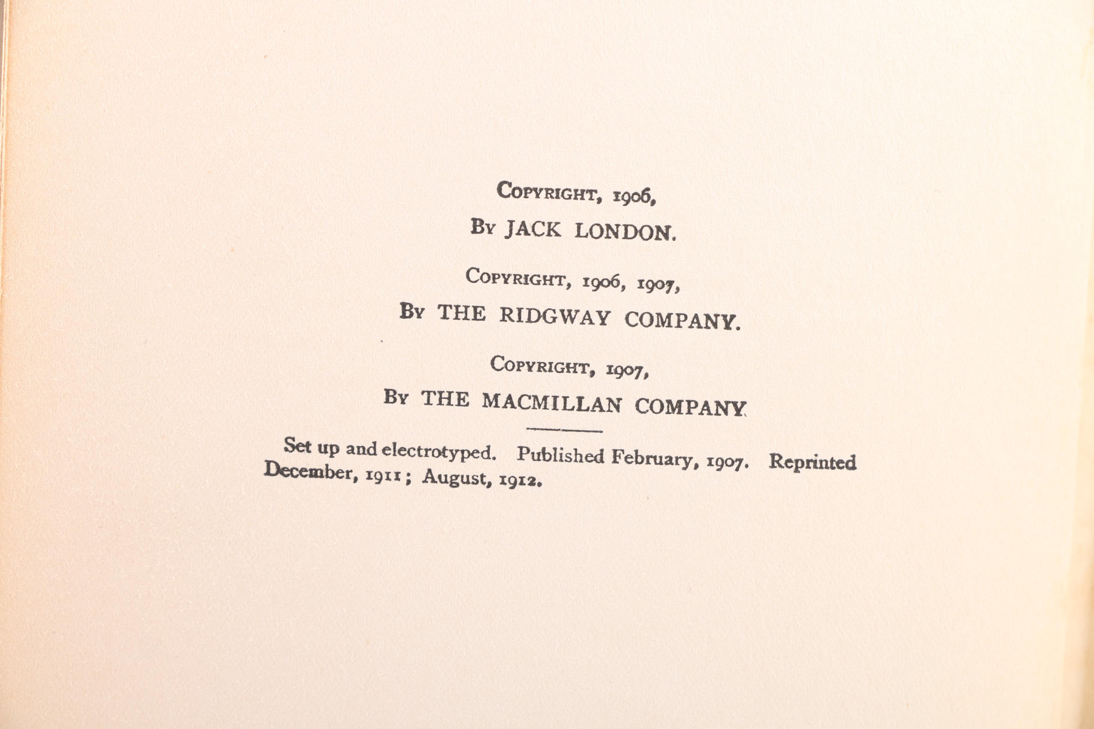 Collection of Antique Authorized Editions of Jack London Novels