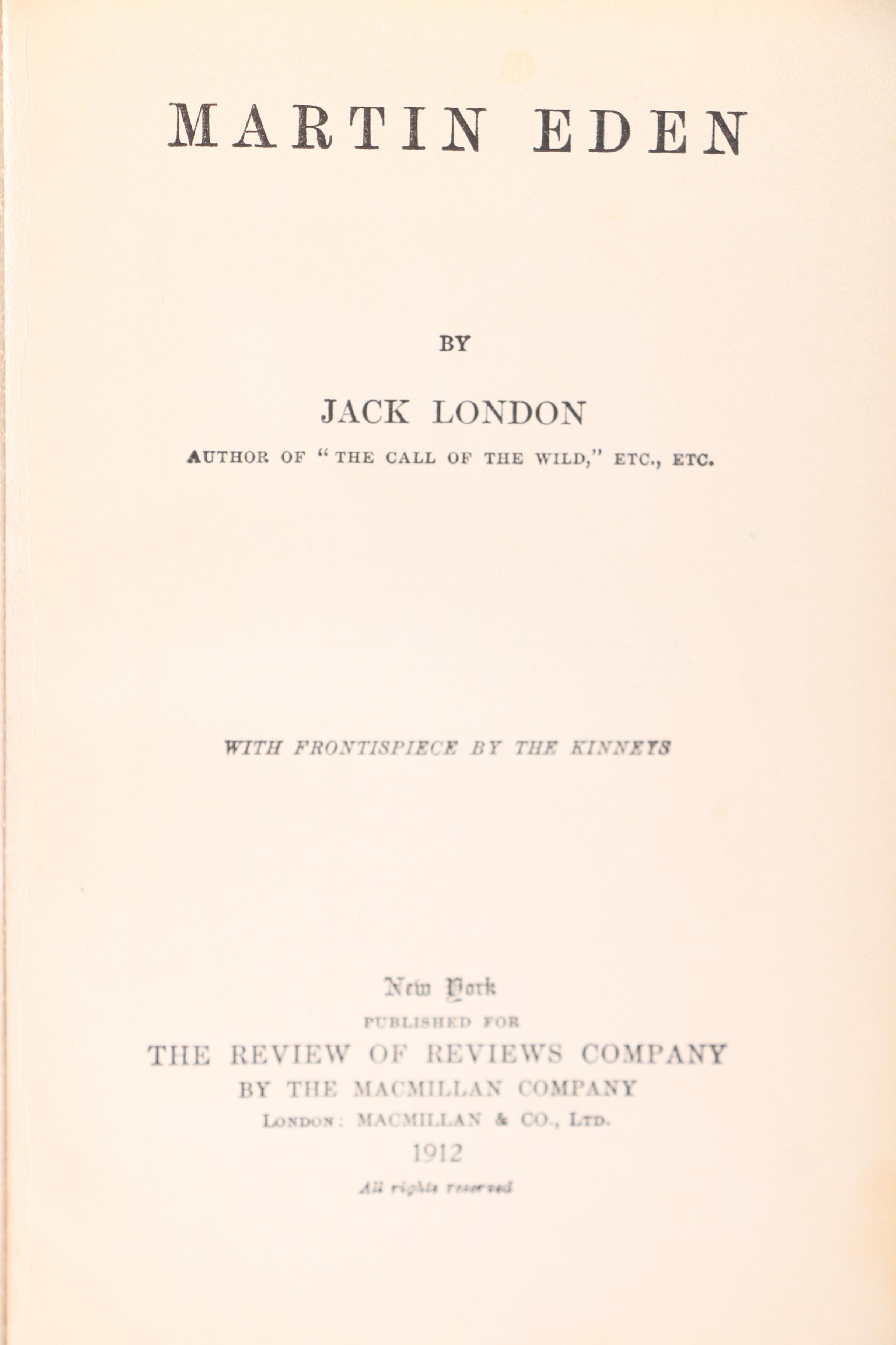Collection of Antique Authorized Editions of Jack London Novels