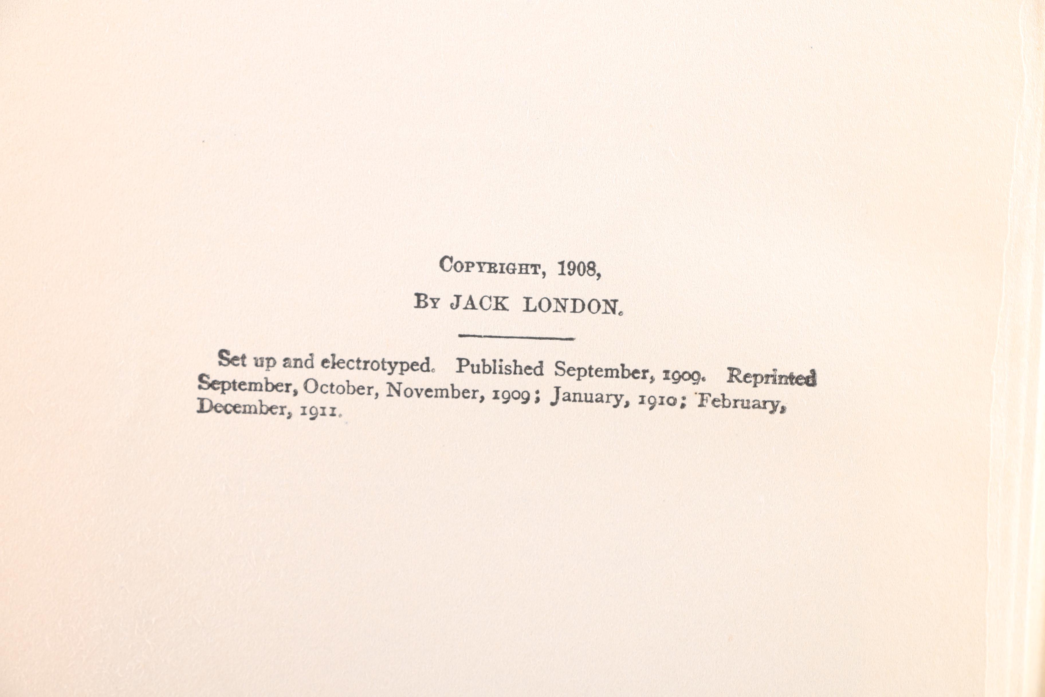 Collection of Antique Authorized Editions of Jack London Novels