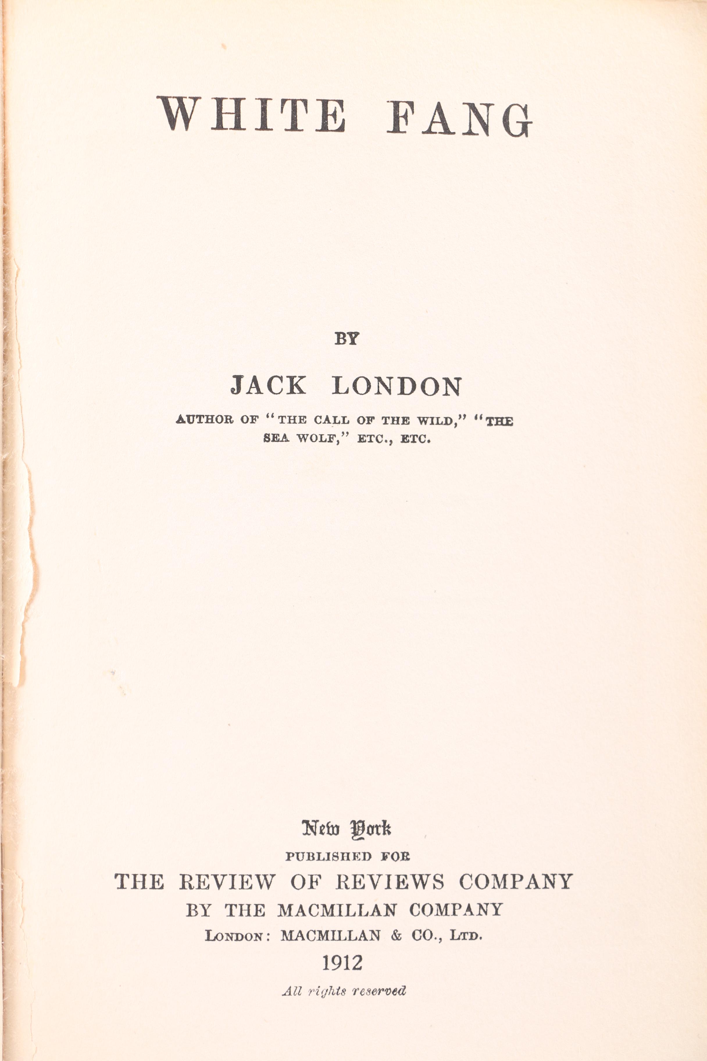 Collection of Antique Authorized Editions of Jack London Novels