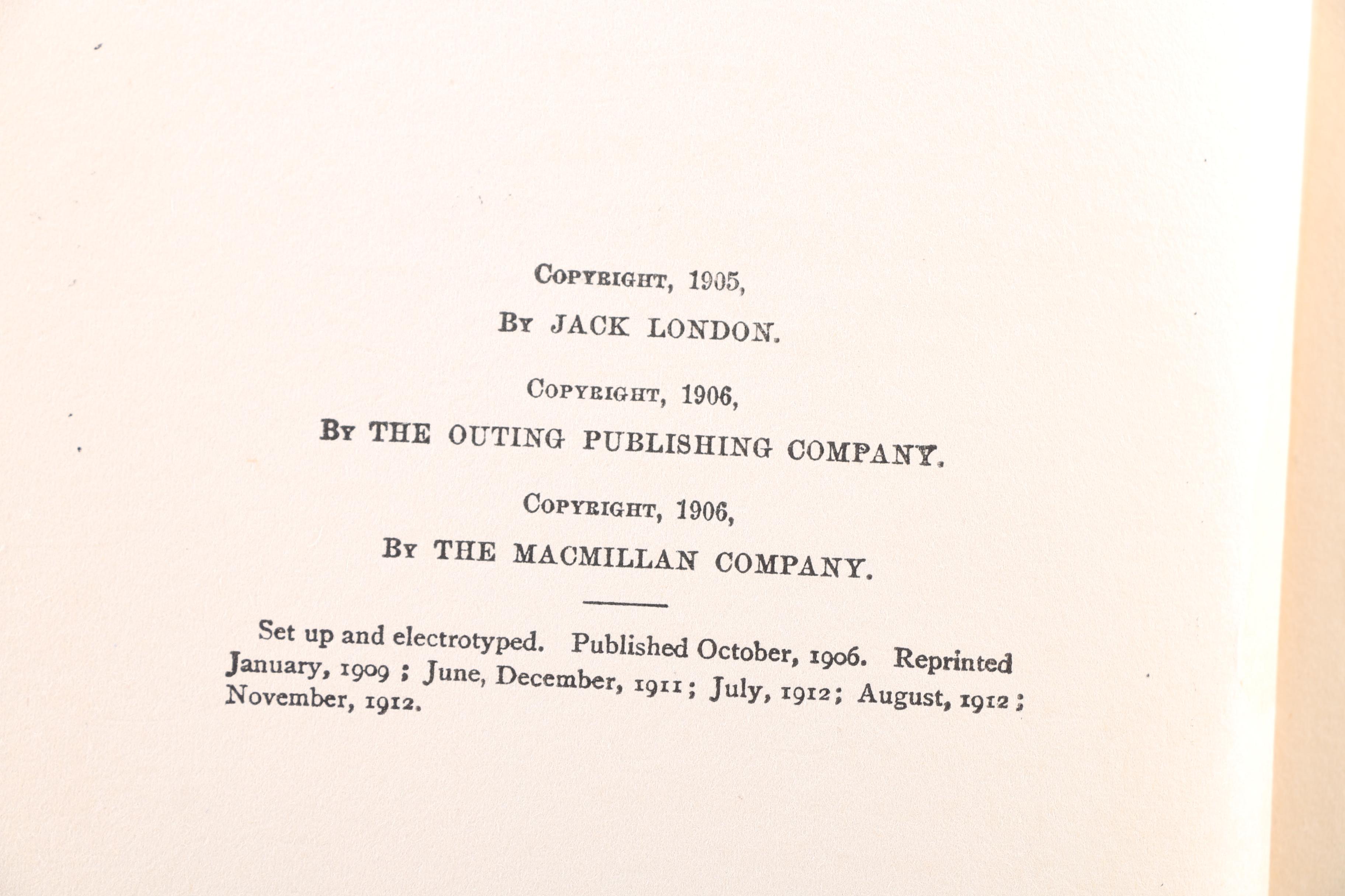 Collection of Antique Authorized Editions of Jack London Novels