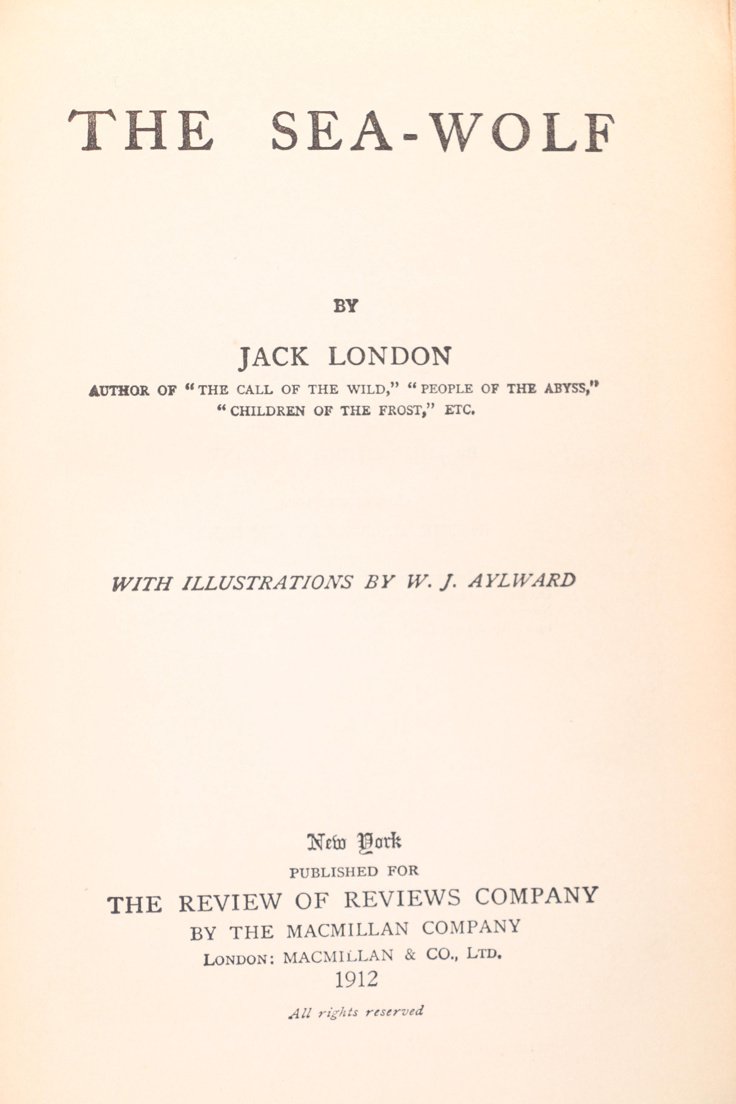 Collection of Antique Authorized Editions of Jack London Novels