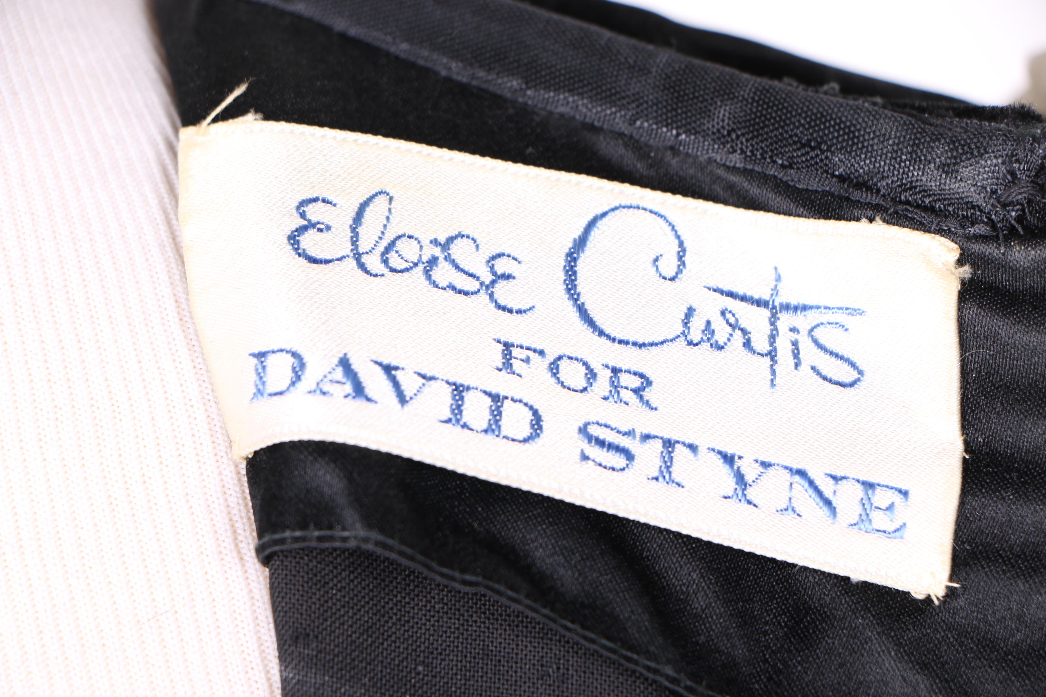 Eloise Curtis for David Styne Vintage Evening Gown
