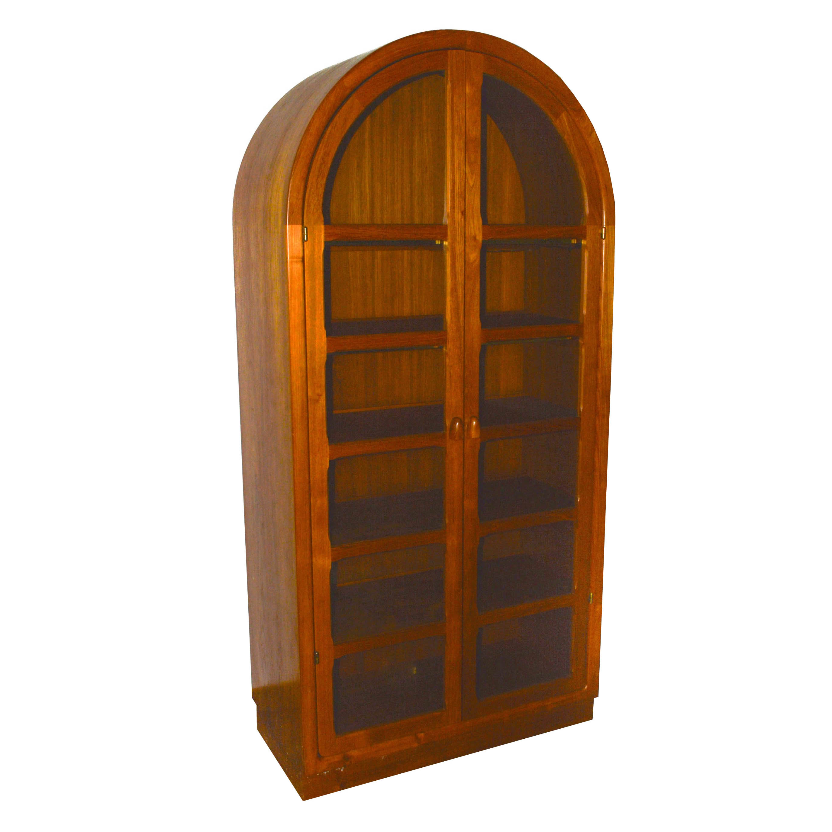 Danish Modern Lighted Curio Cabinet