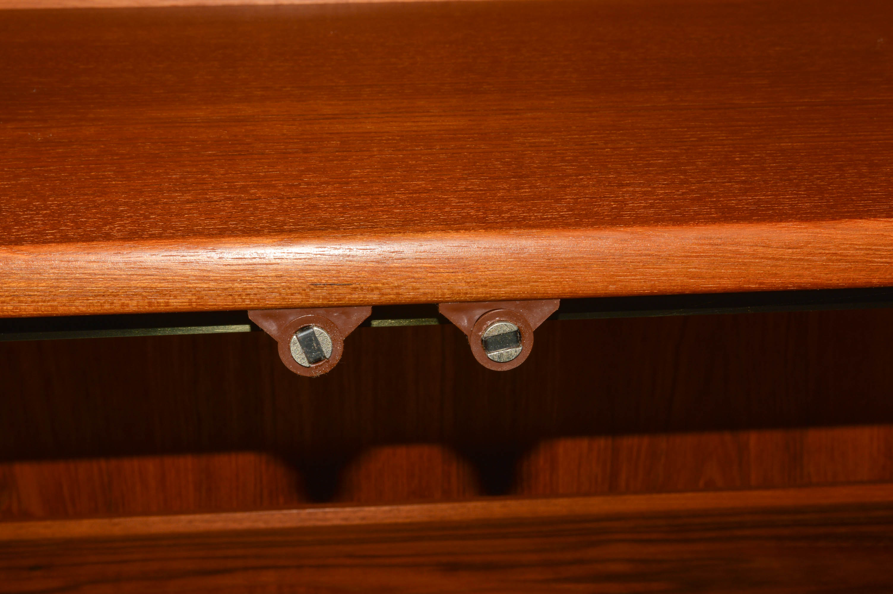 Danish Modern Lighted Curio Cabinet