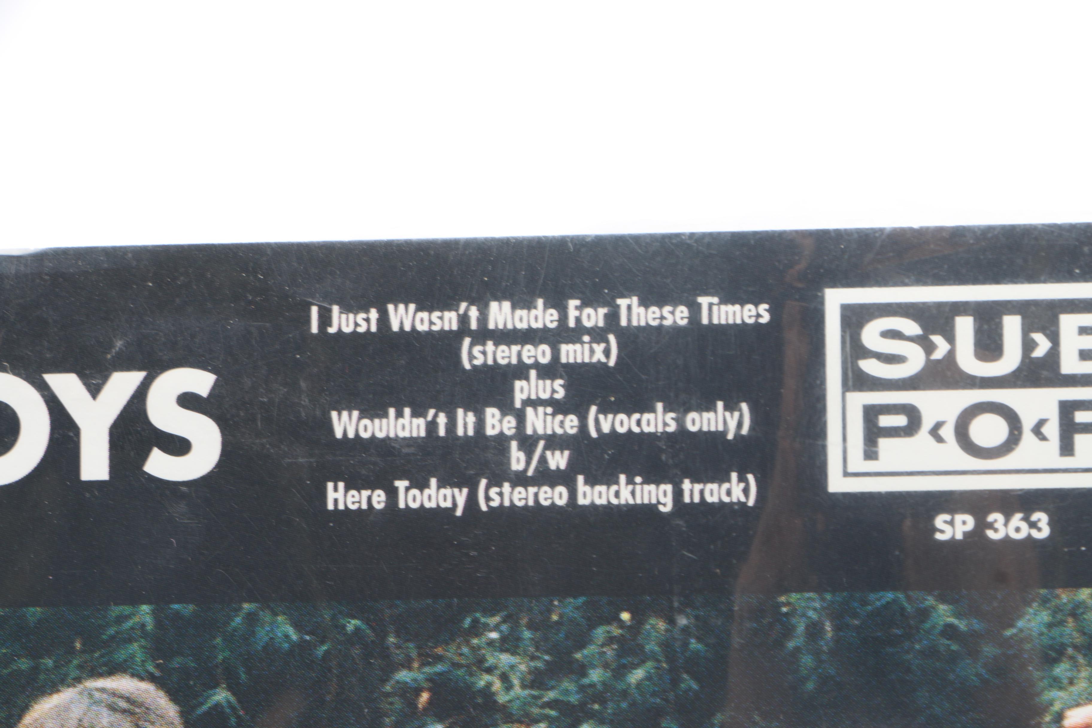 Beach Boys 1996 "I Just Wasn't Made For These Times" Single on Sub Pop