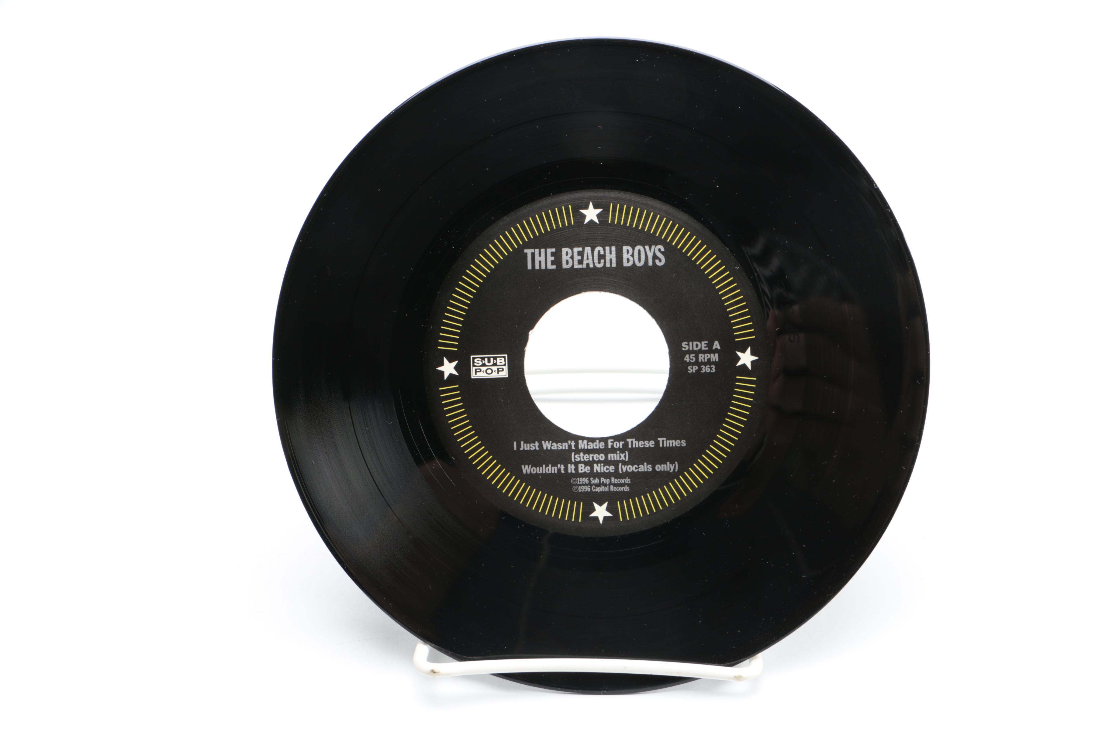 Beach Boys 1996 "I Just Wasn't Made For These Times" Single on Sub Pop