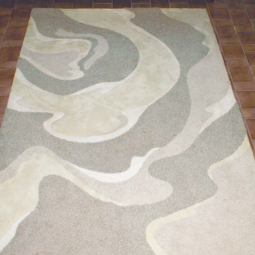 Machine Made Abstract Area Rug