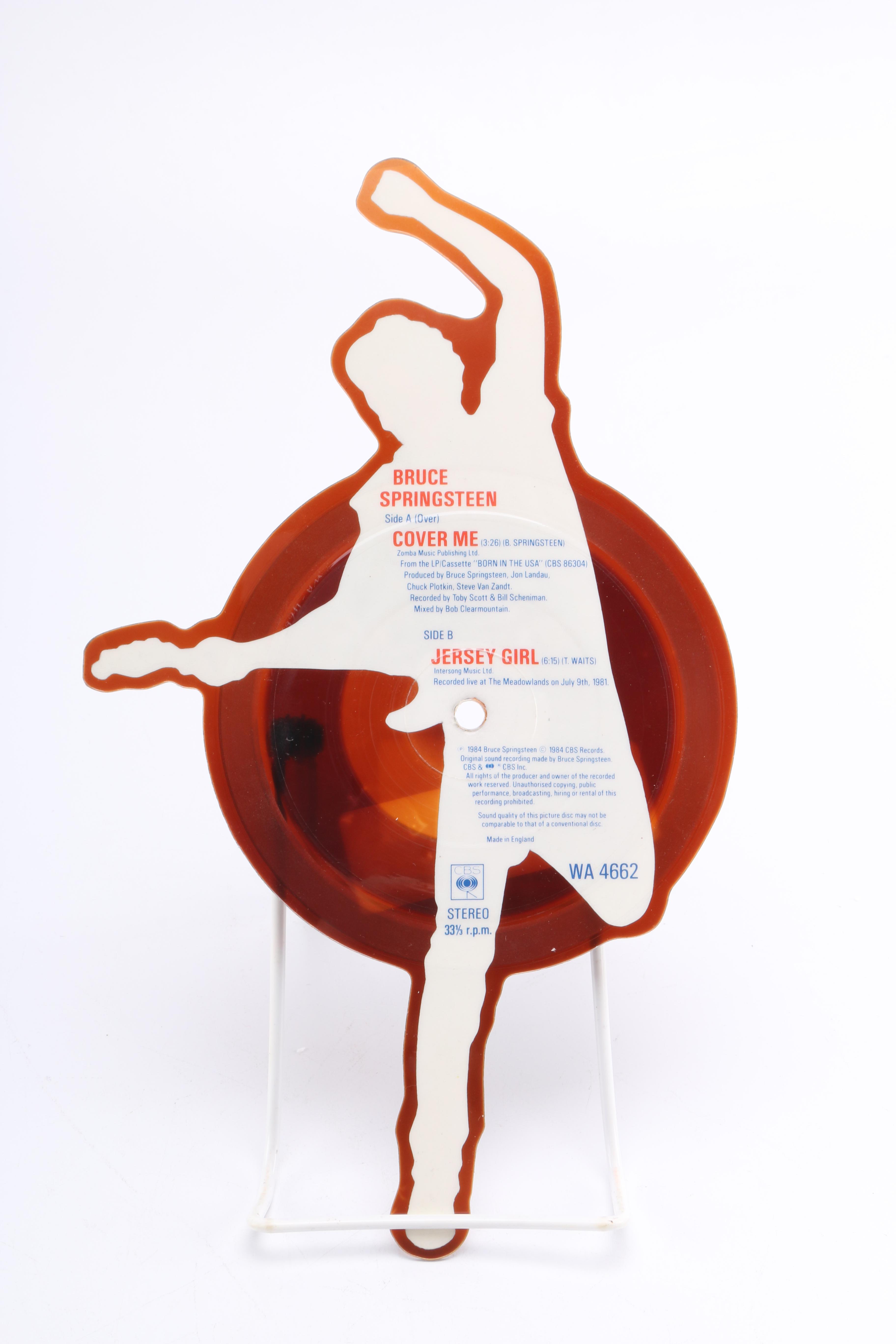 Bruce Springsteen Die-Cut "Cover Me" Picture Disc and Stand