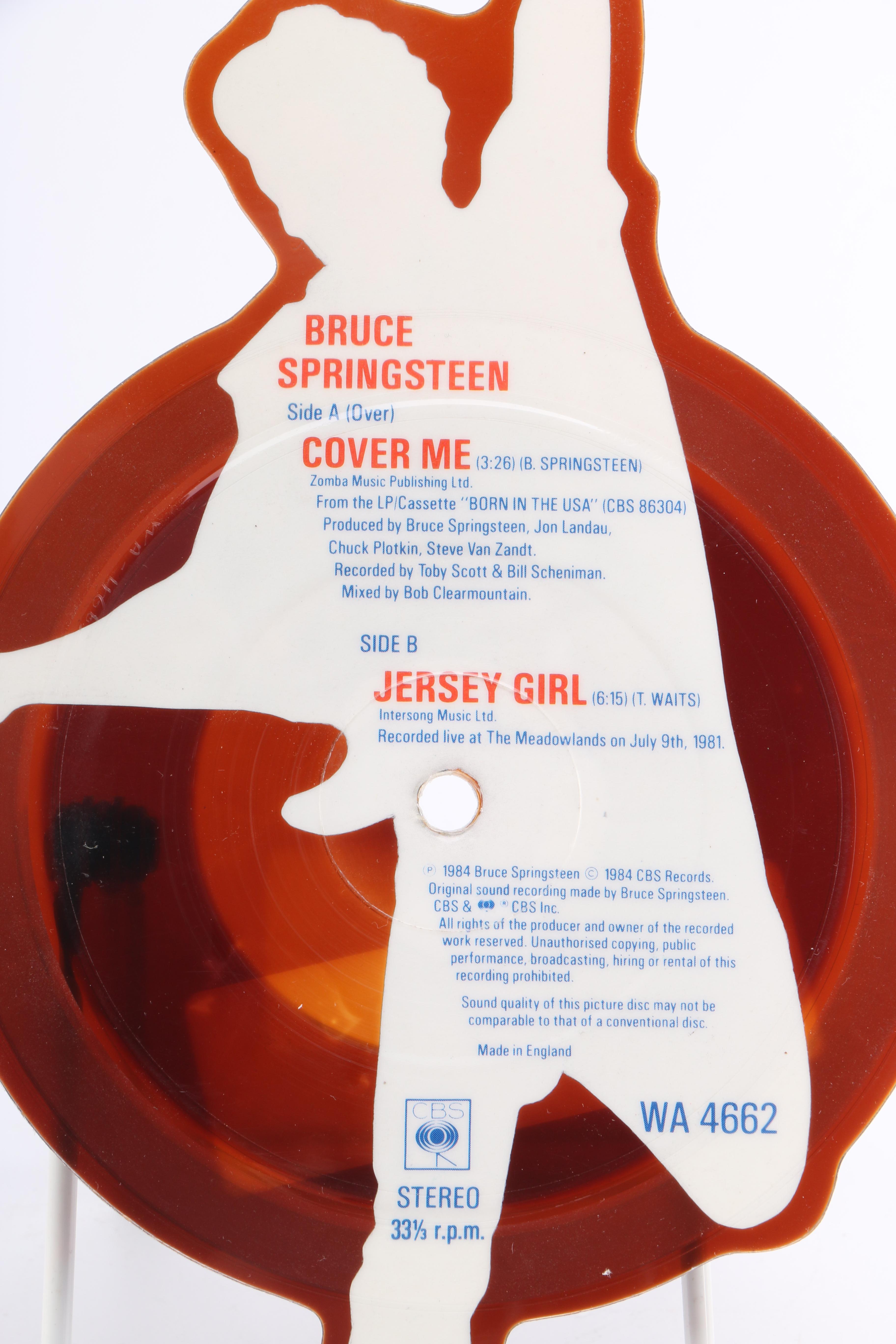 Bruce Springsteen Die-Cut "Cover Me" Picture Disc and Stand