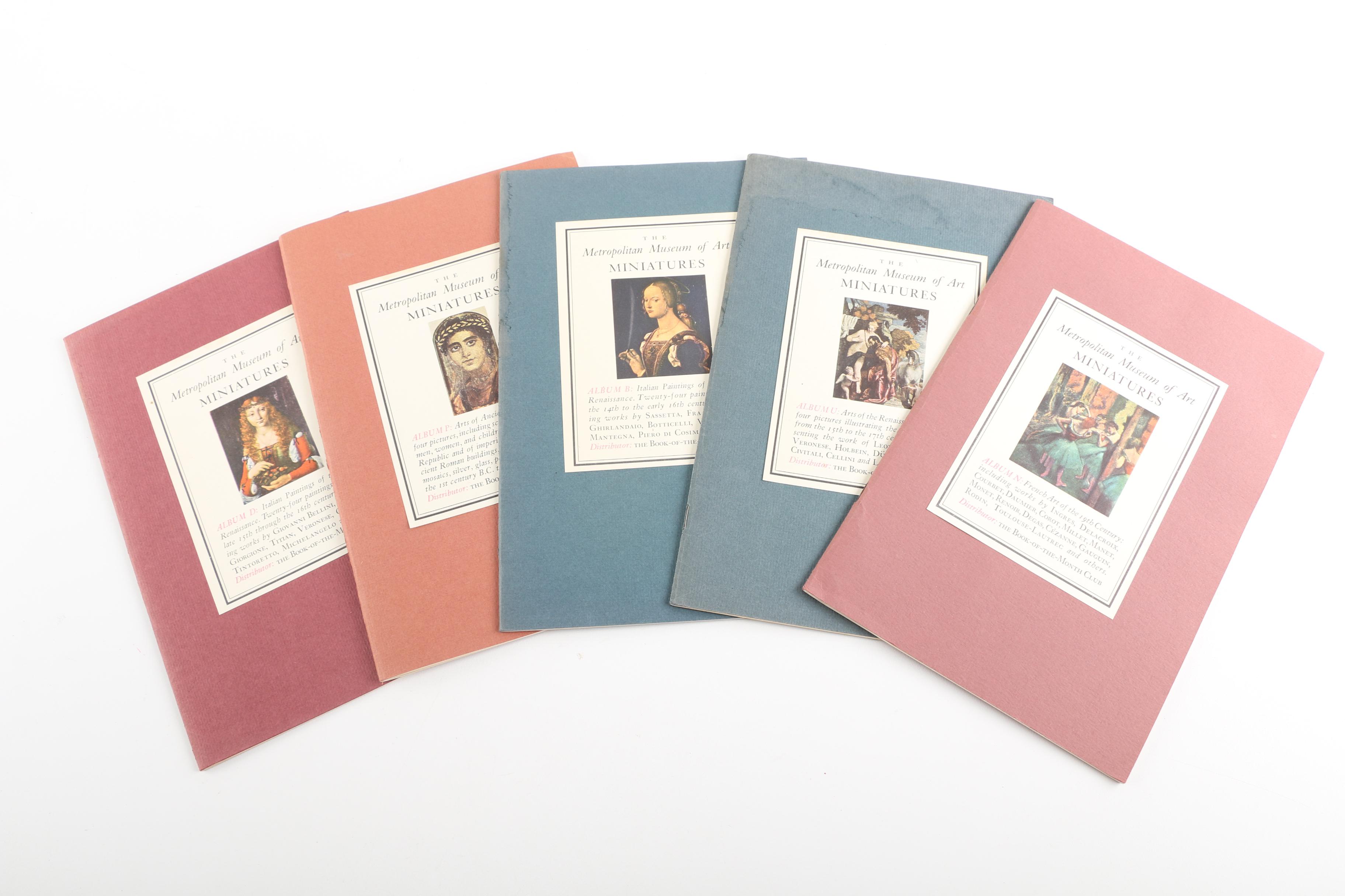 Metropolitan Museum of Art "Album of Miniatures" With Pamphlets  D, P, B, U, and N