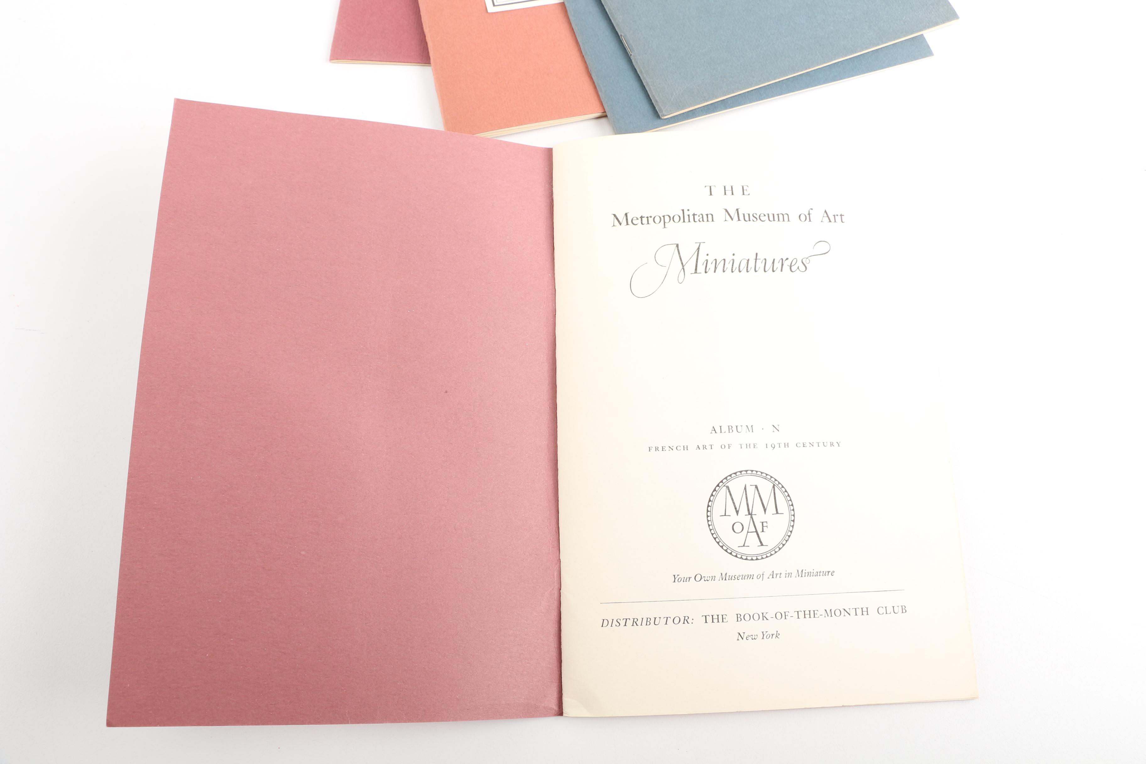 Metropolitan Museum of Art "Album of Miniatures" With Pamphlets  D, P, B, U, and N