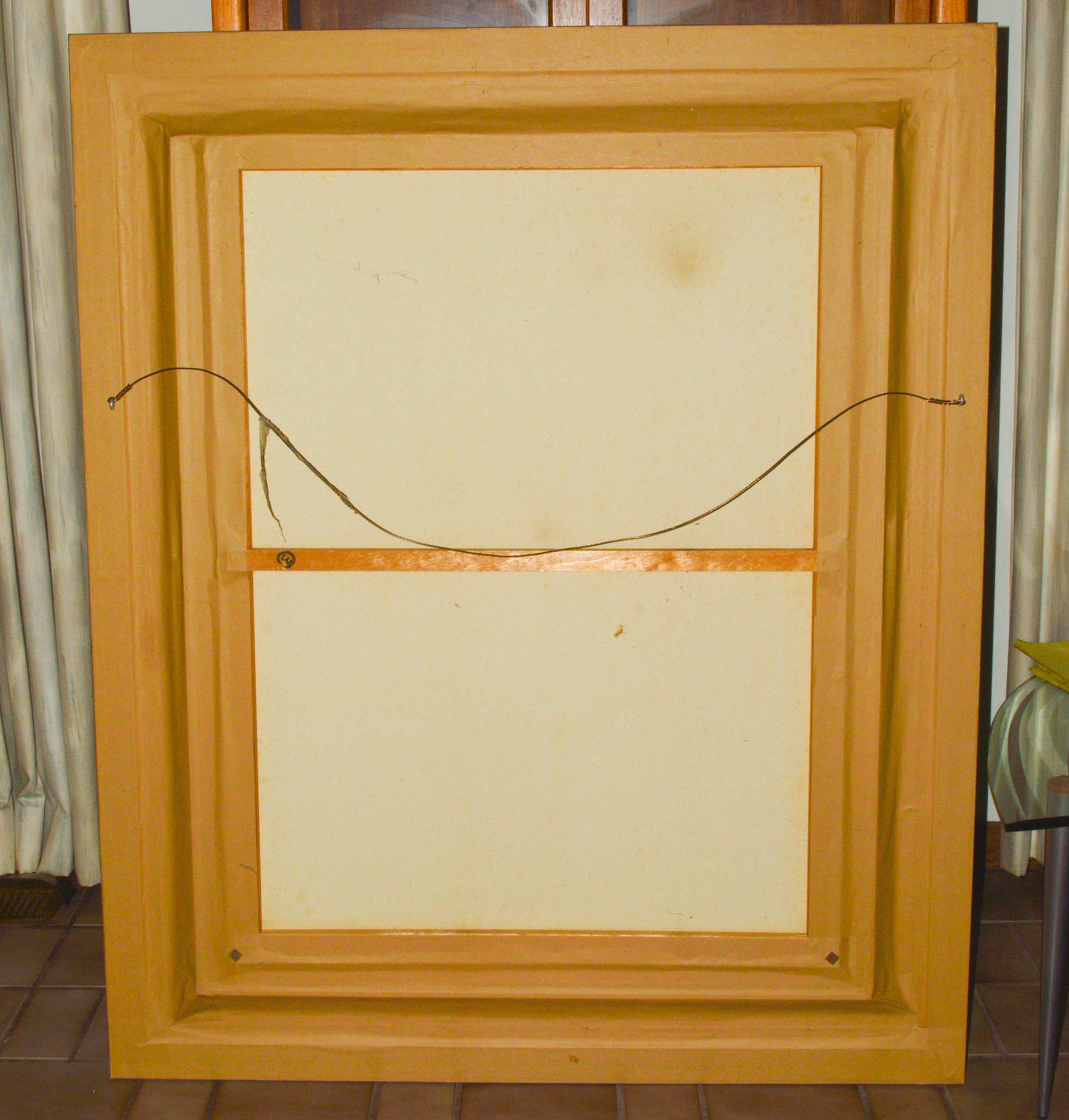 David Lee Mixed Media on Stretched Silk Over Canvas Painting