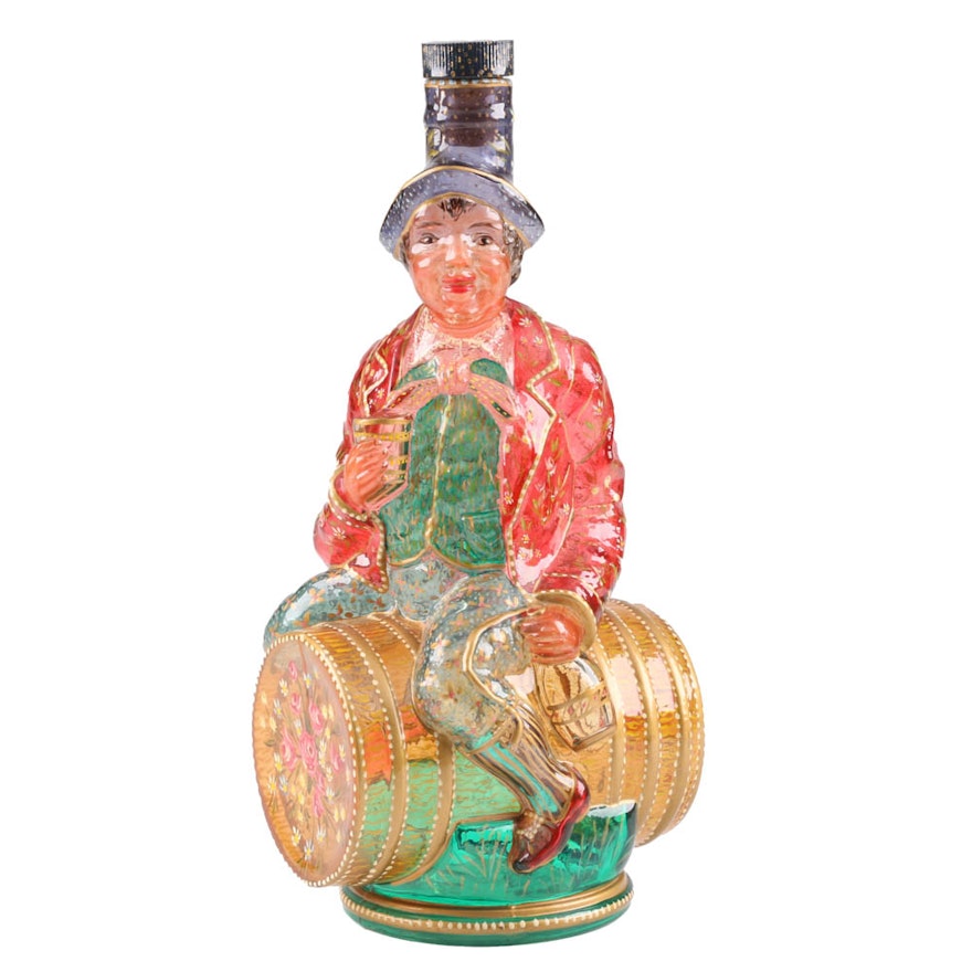 Vintage Italian Hand Painted Figural Bottle