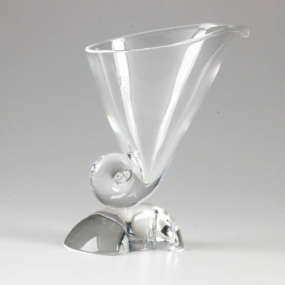Steuben Conch Shell Form Vase