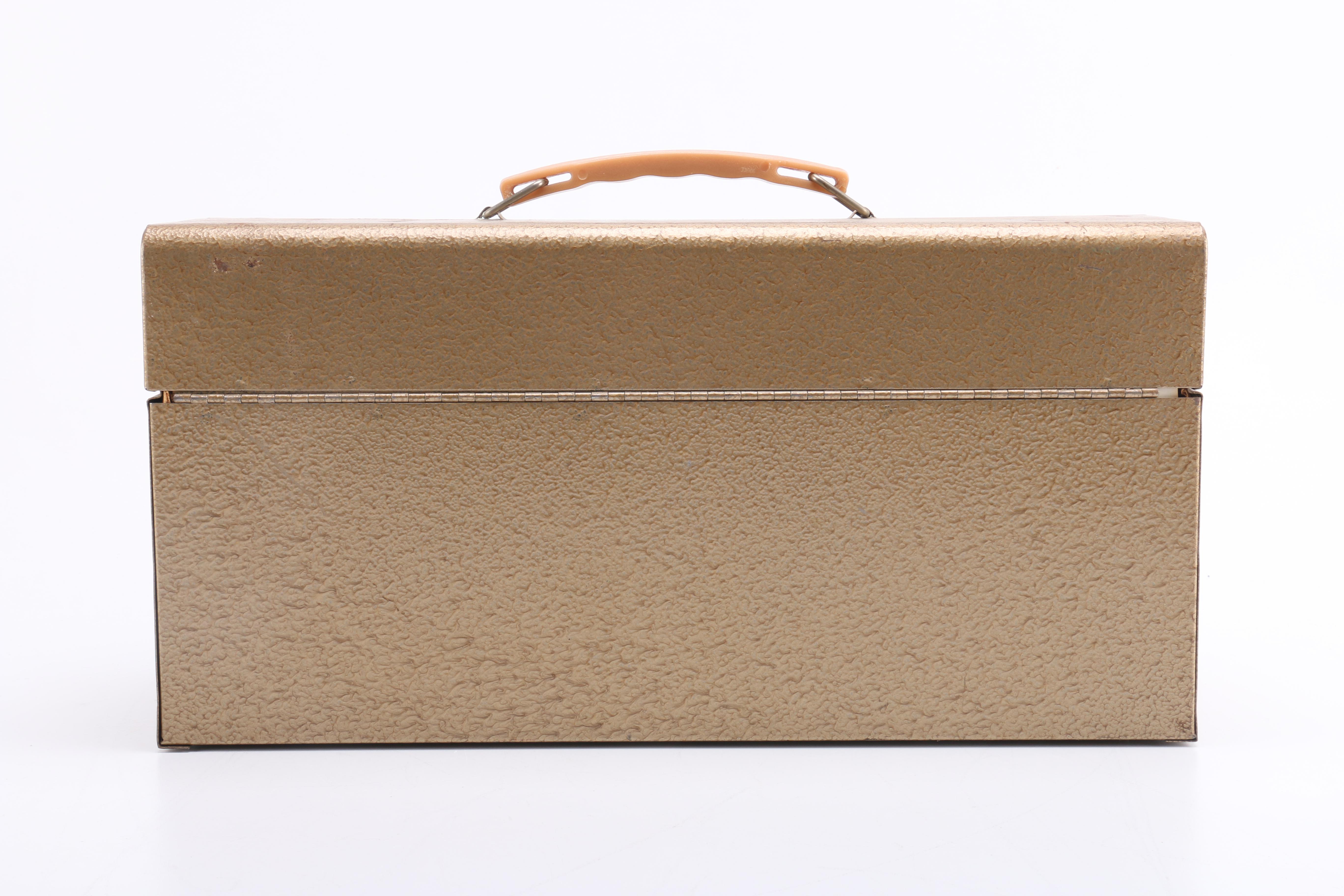 Collection of 45s in Metal Carrying Case