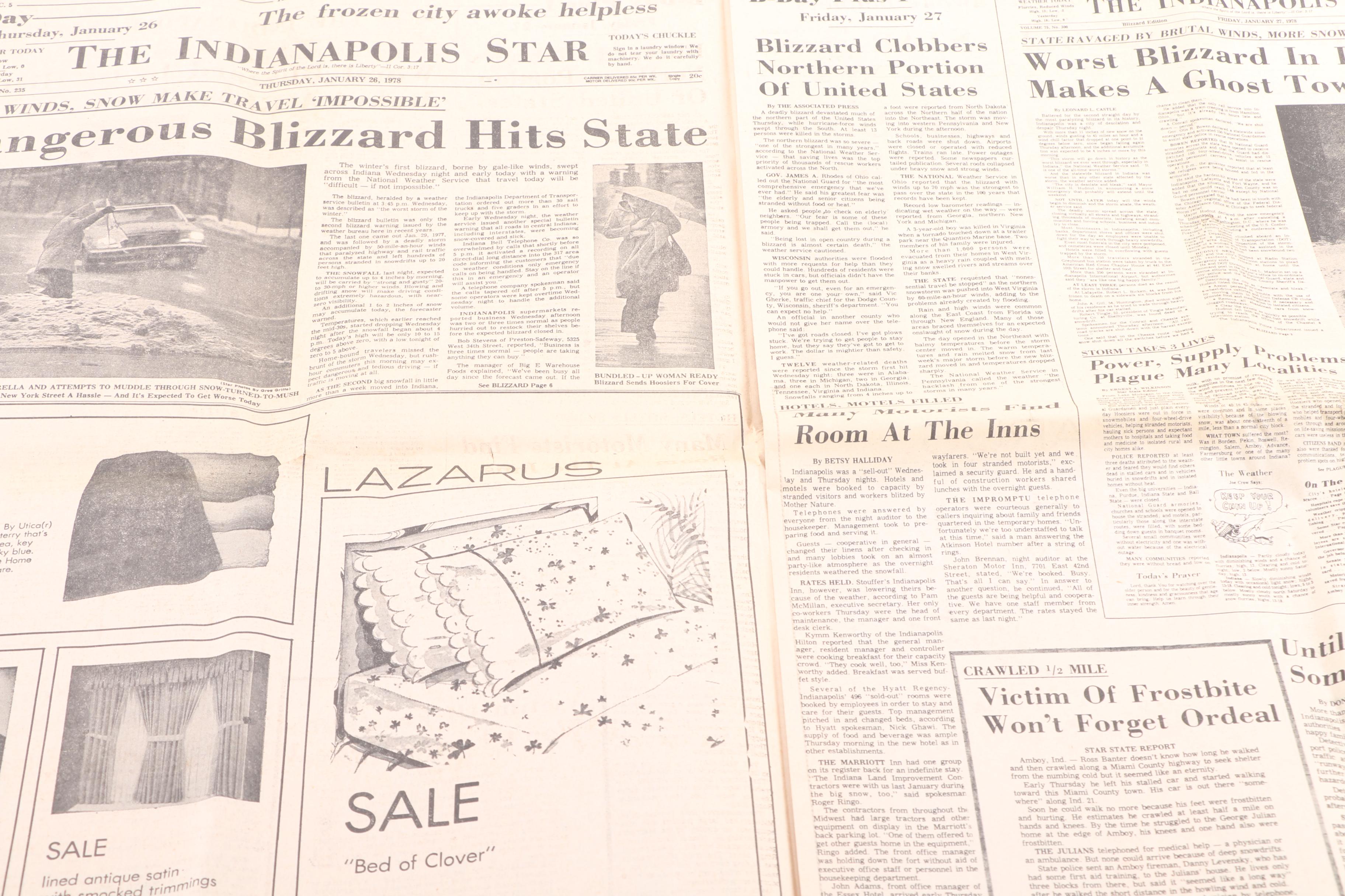 Assorted Headlines from "The Indianapolis Star"