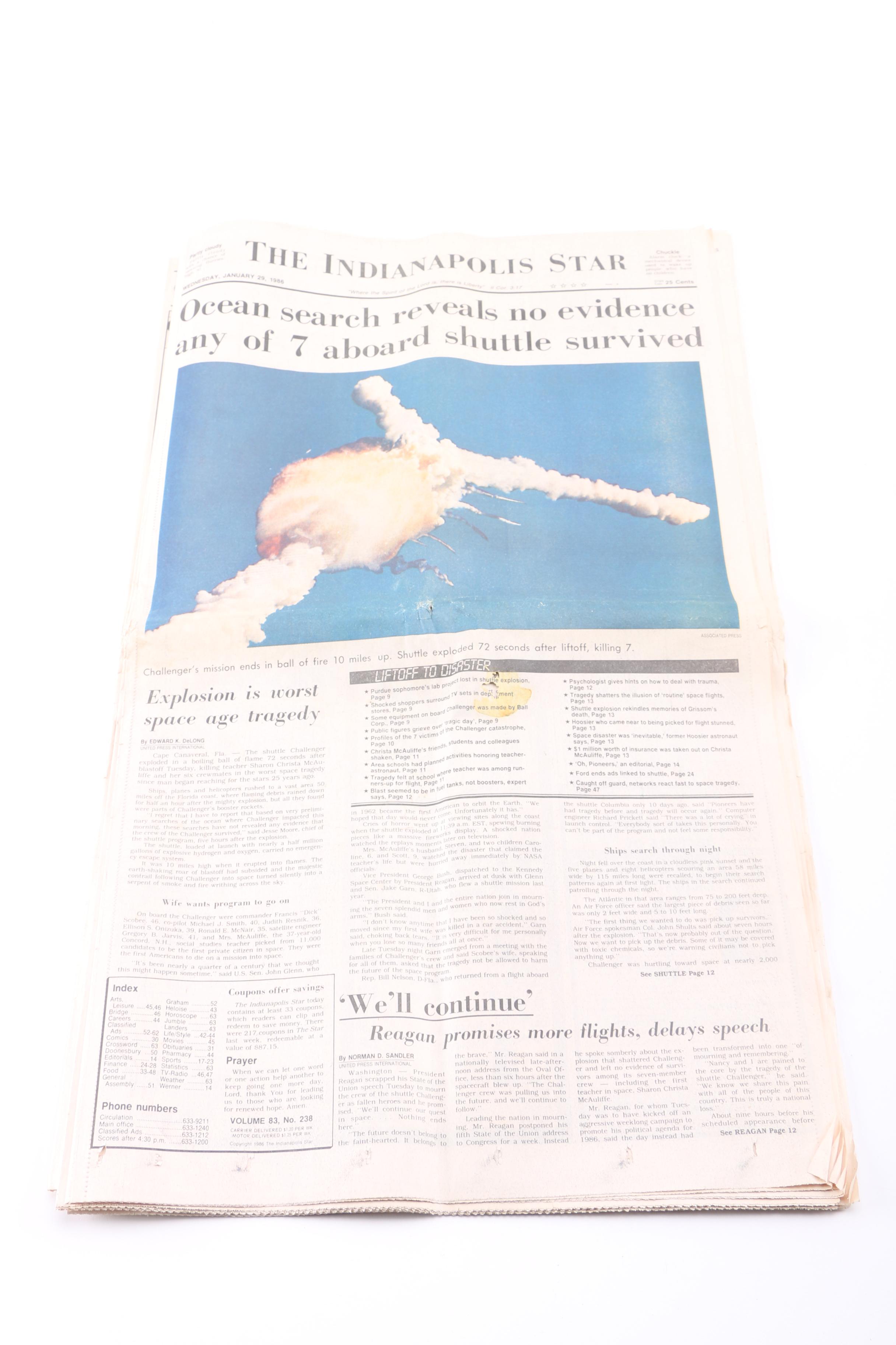Assorted Headlines from "The Indianapolis Star"