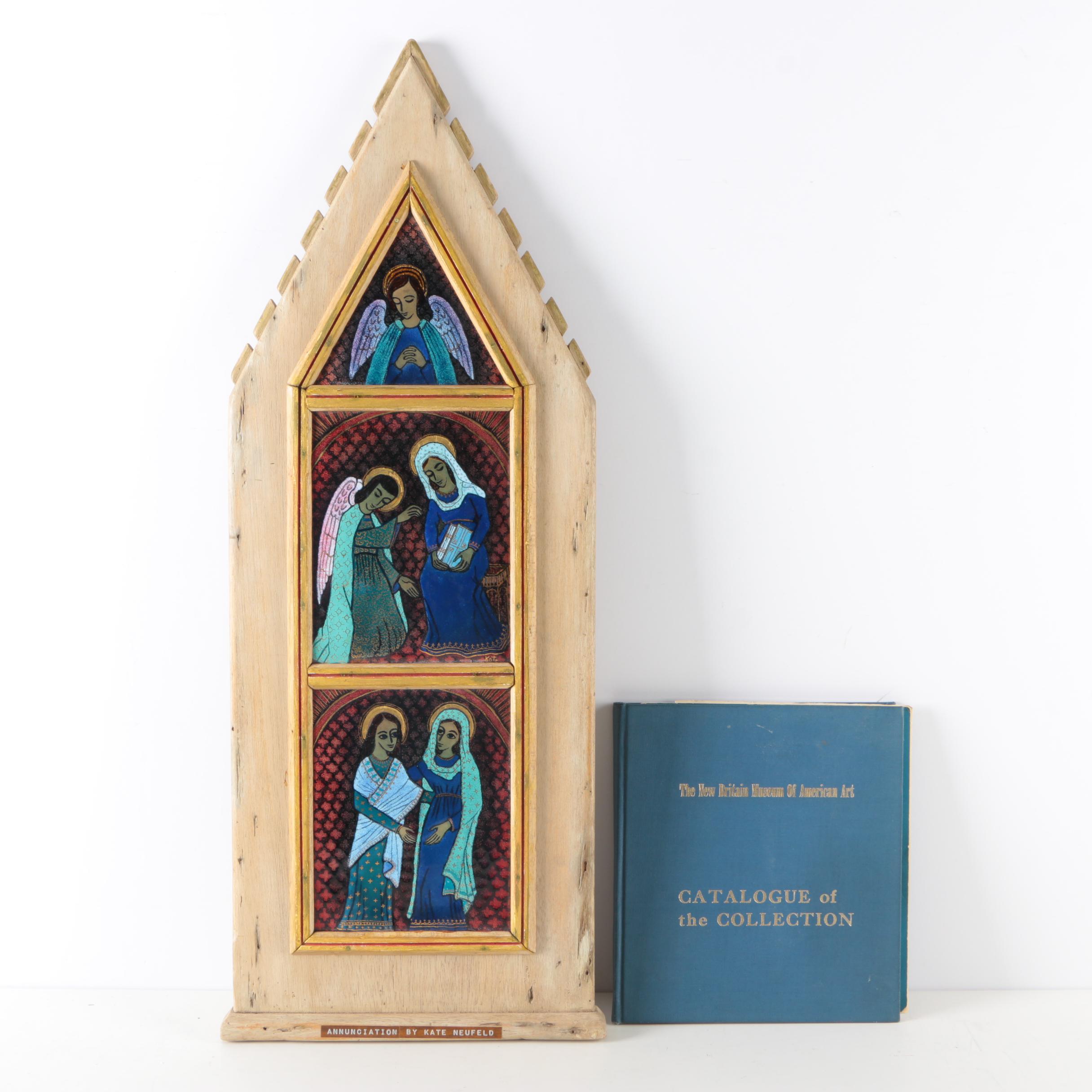 Kate Neufeld Enamel Triptych "Annunciation"