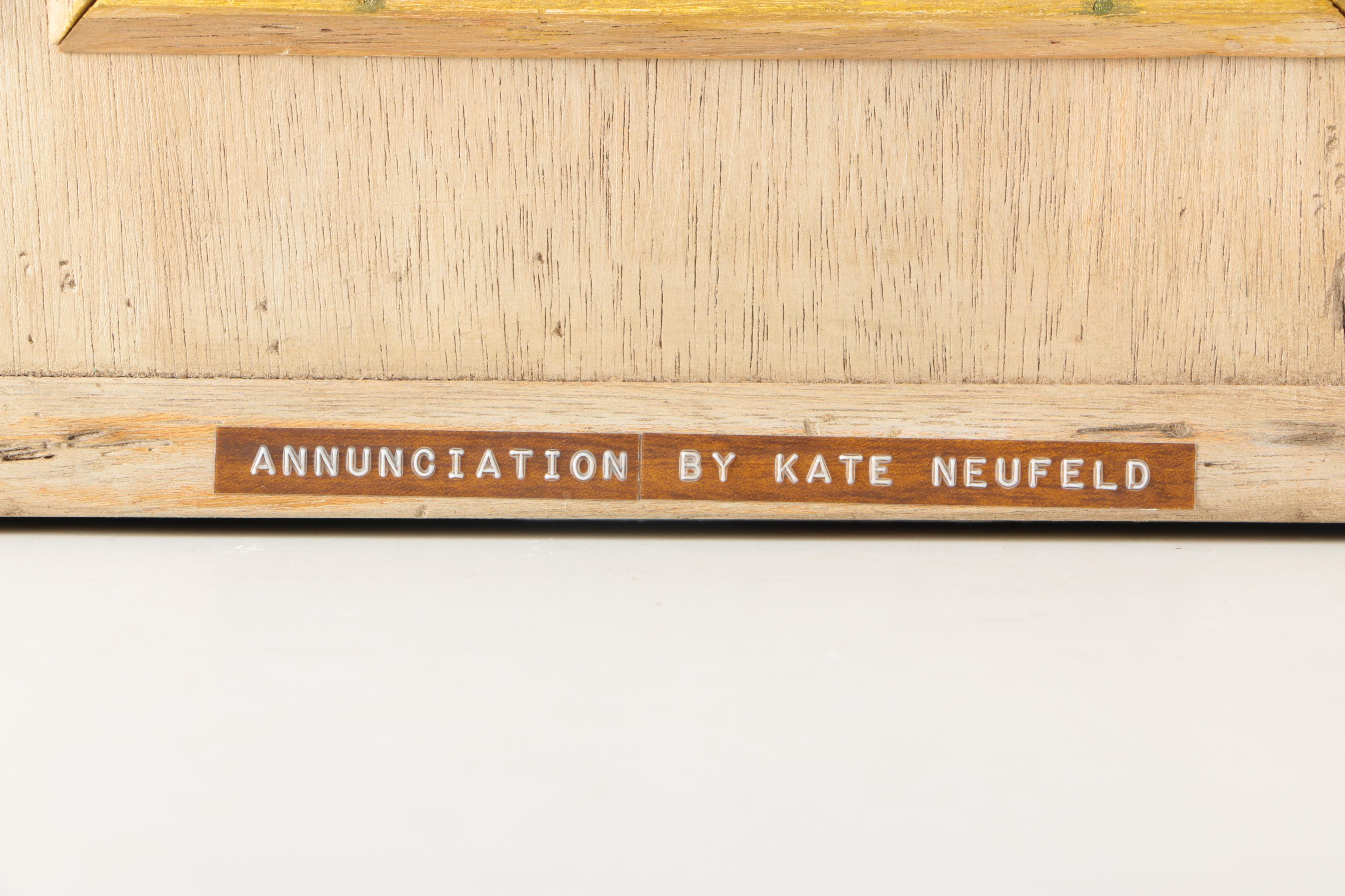 Kate Neufeld Enamel Triptych "Annunciation"