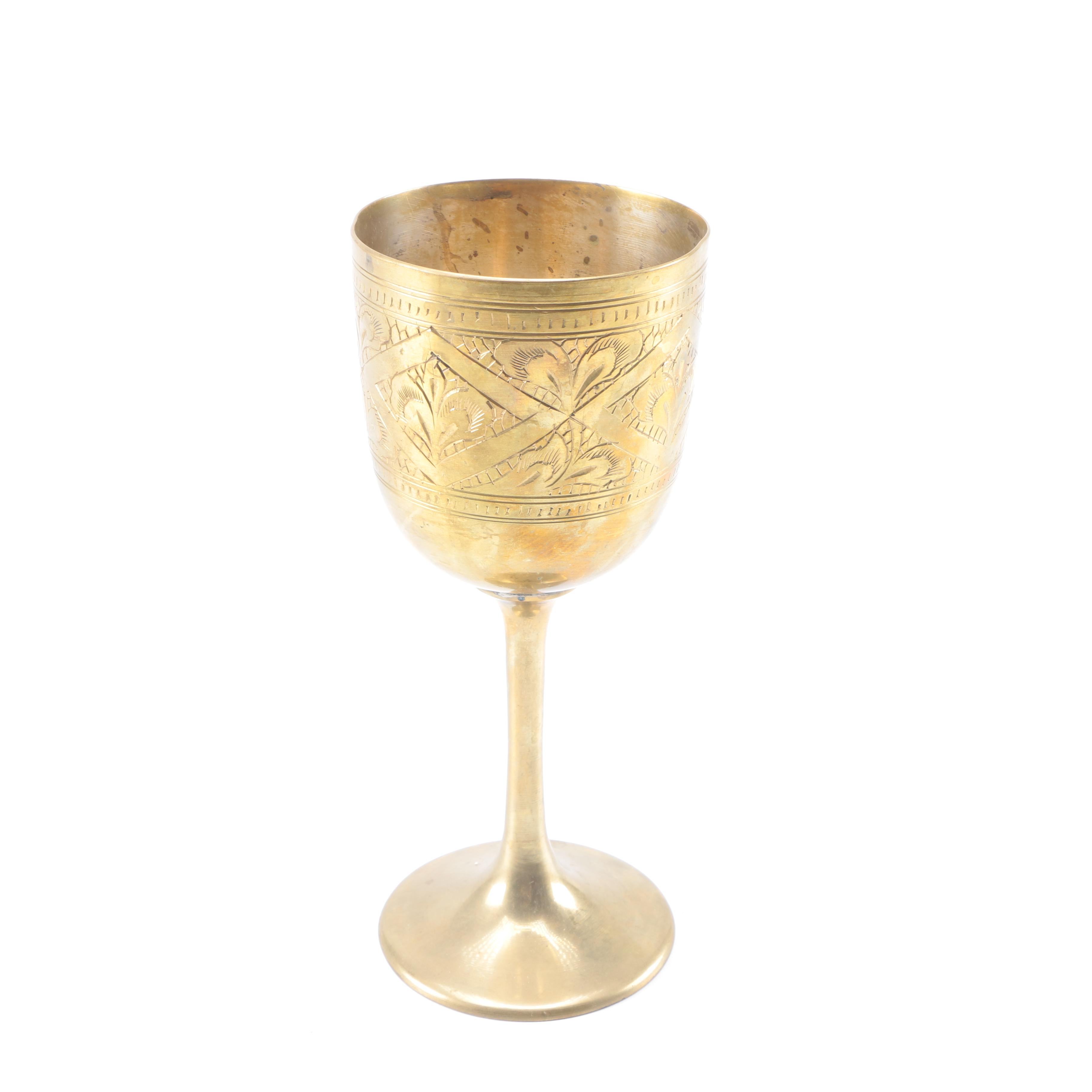 Vintage Brass Drinking Vessels
