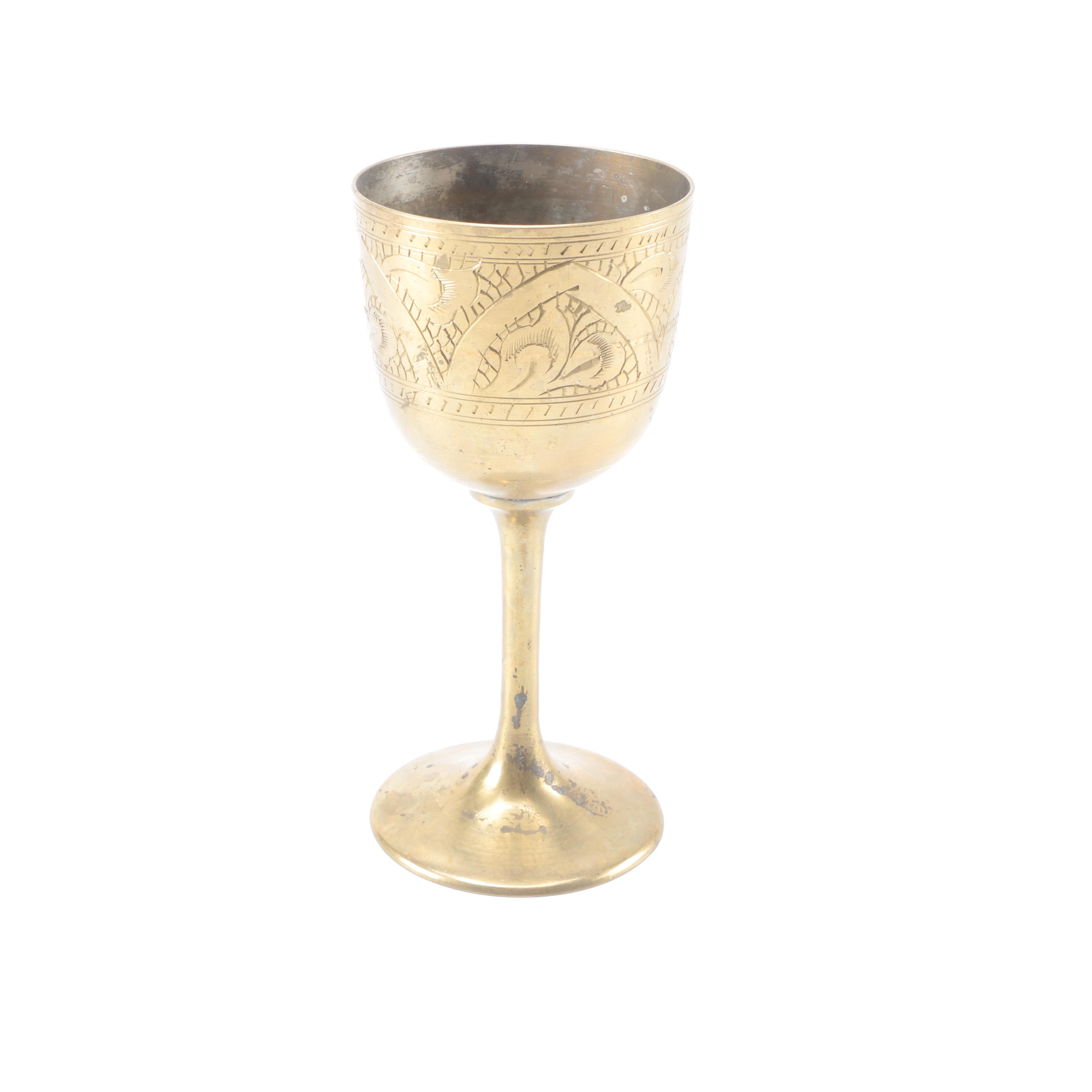 Vintage Brass Drinking Vessels