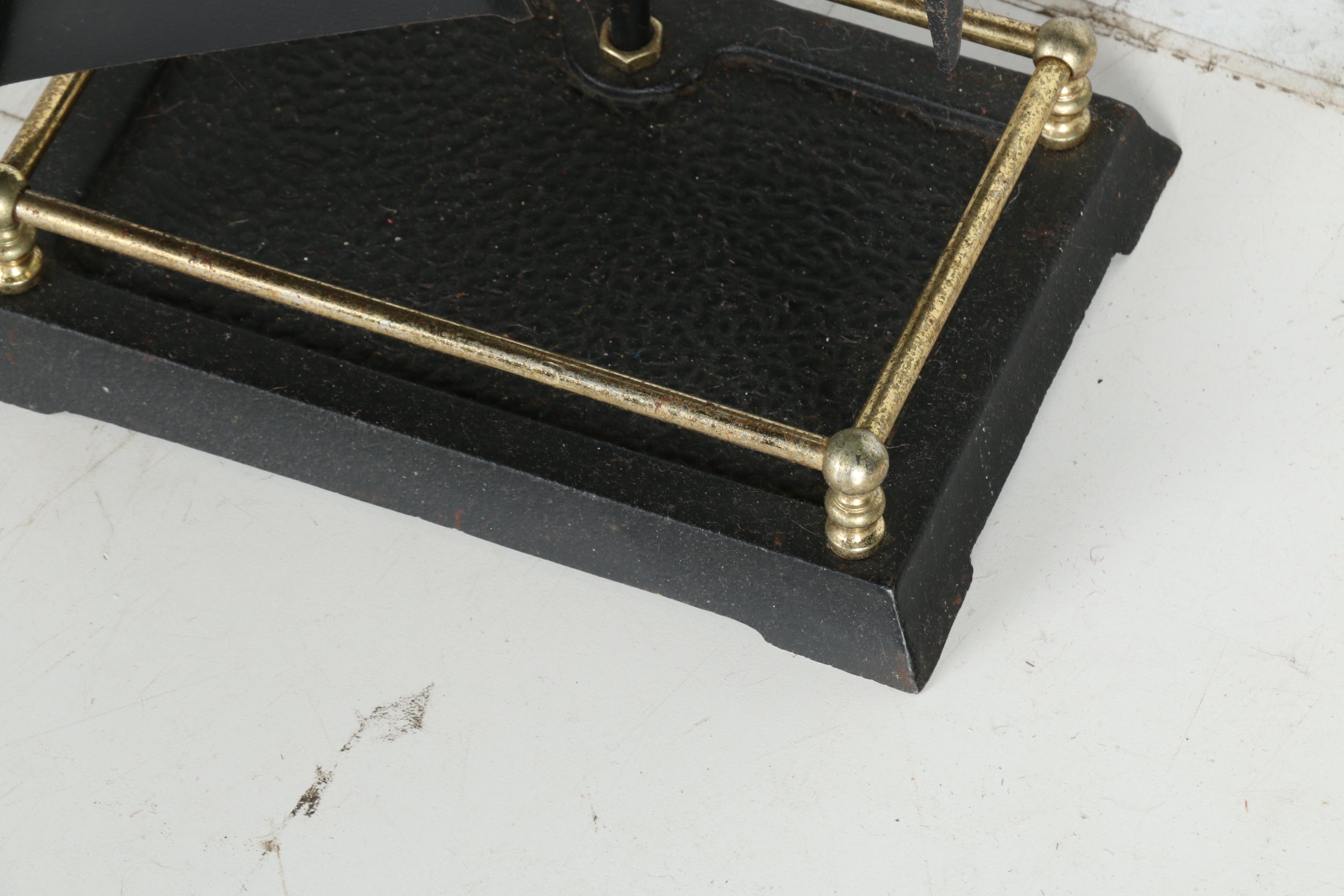 Gilded Finial Fireplace Set