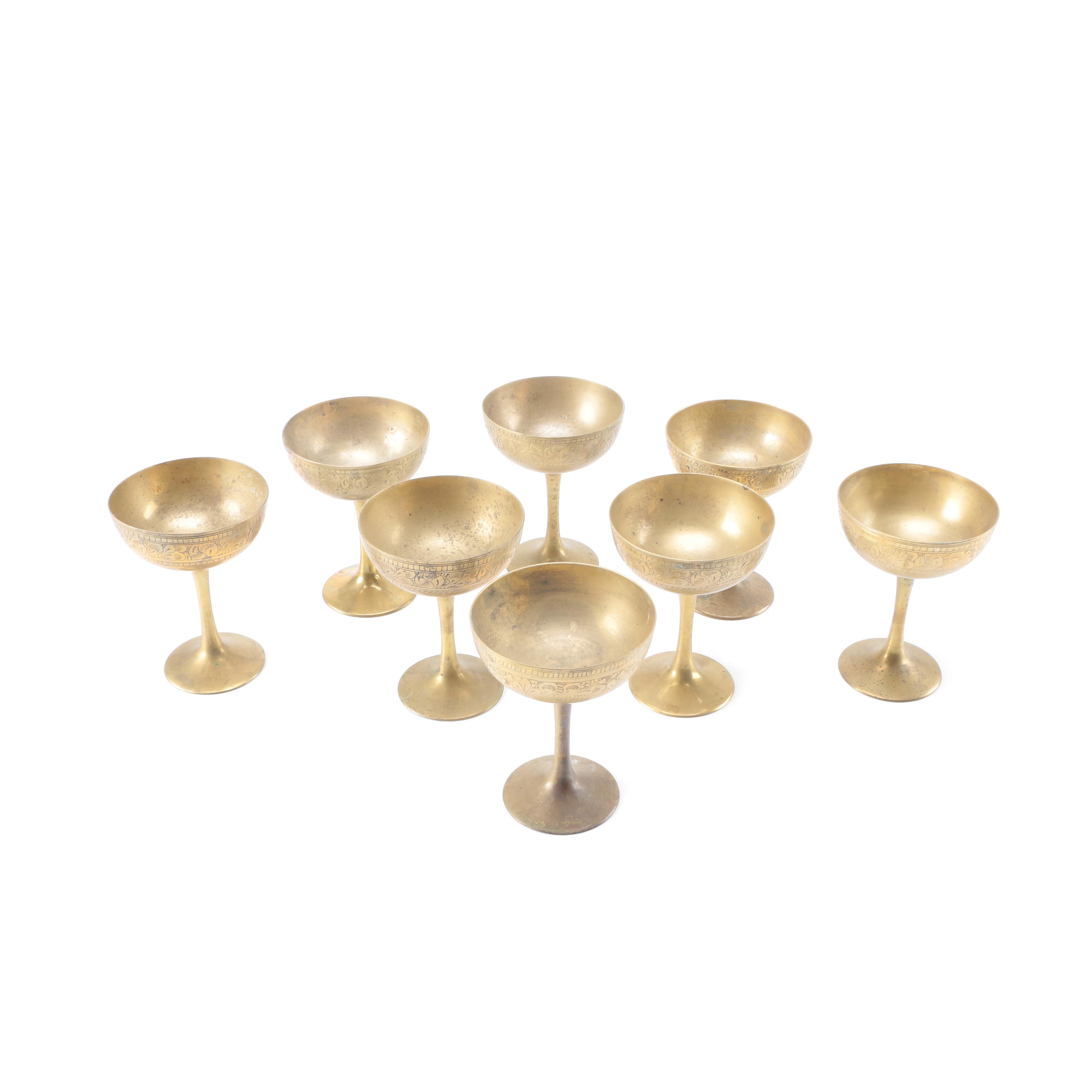 Vintage Brass Drinking Vessels