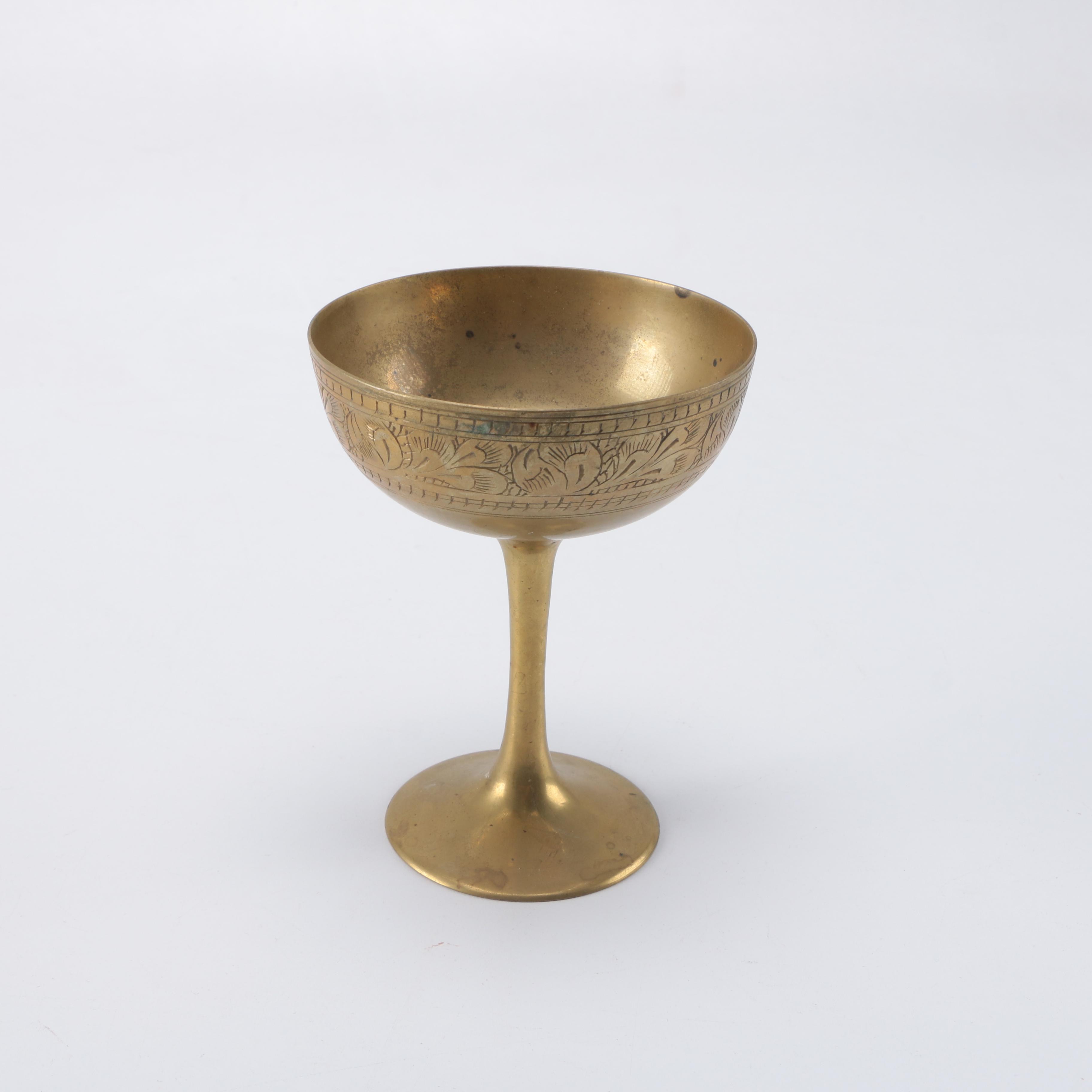 Vintage Brass Drinking Vessels