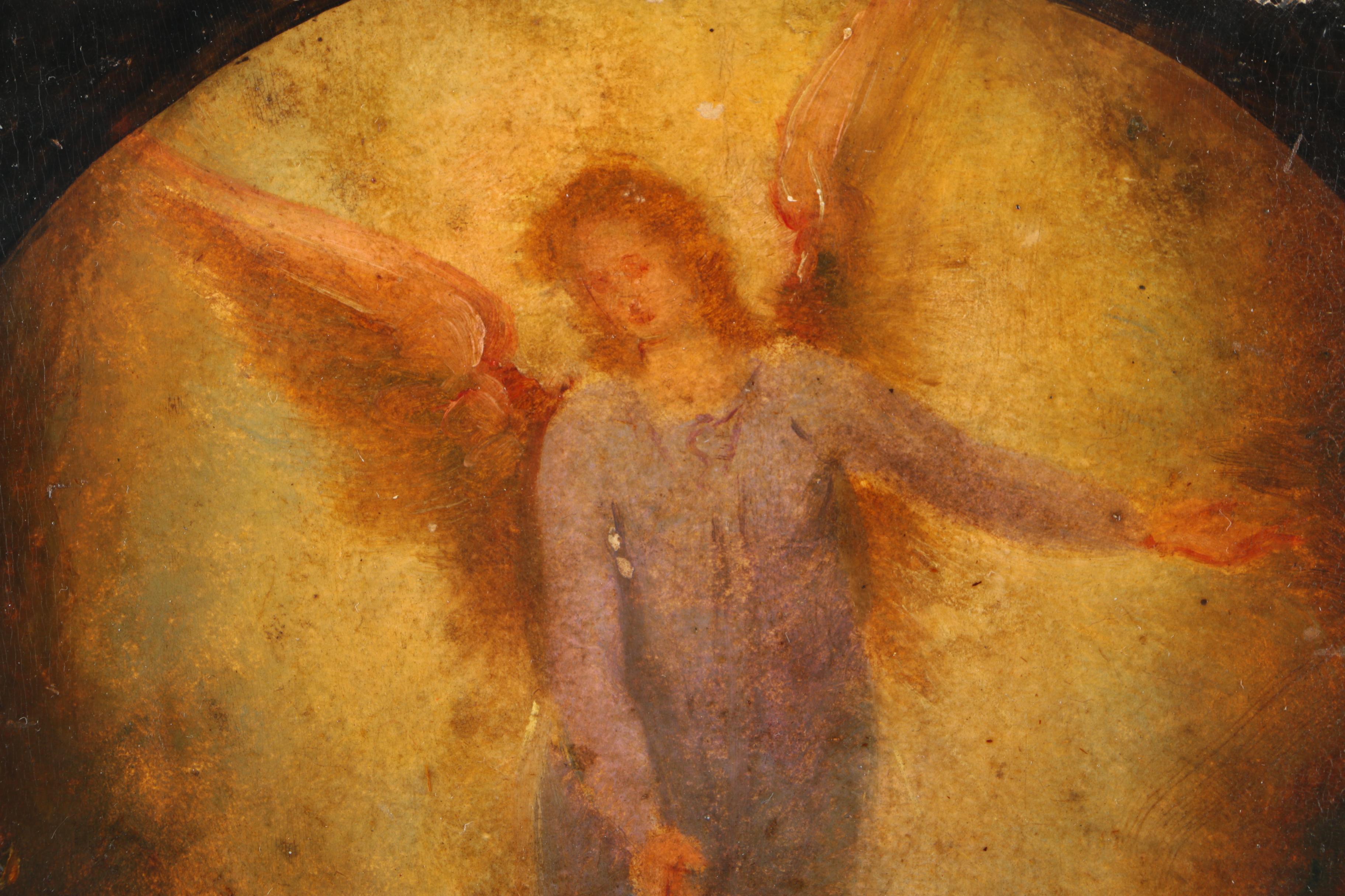 Oil Painting on Board of the Holy Family