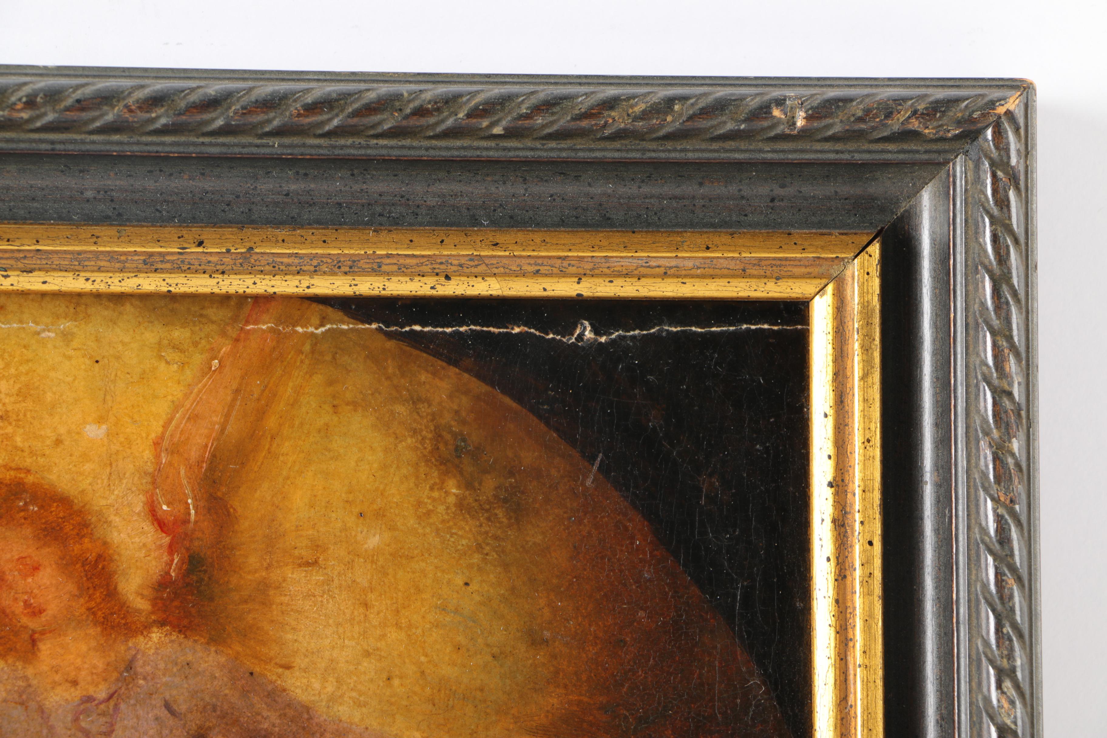 Oil Painting on Board of the Holy Family