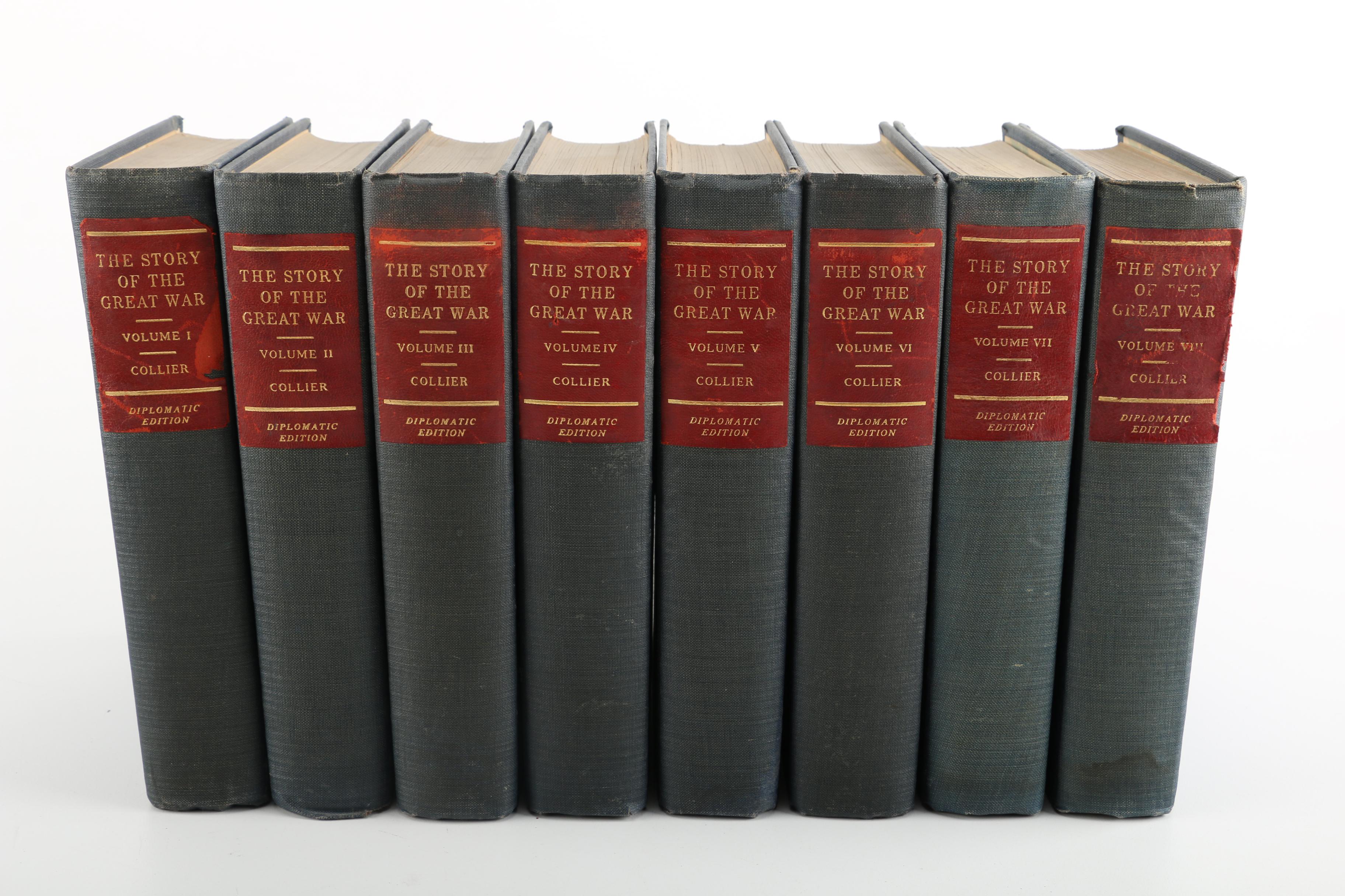 Complete Set of "The Story of the Great War" Collier Diplomatic Edition