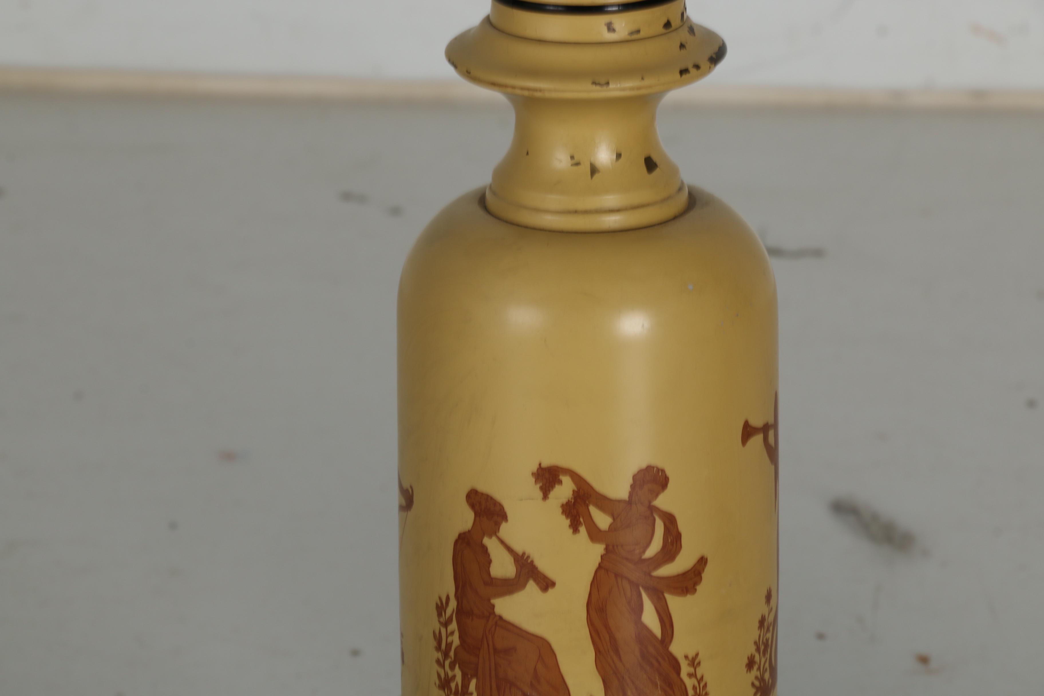 Painted Dual Socket Steel Table Lamps