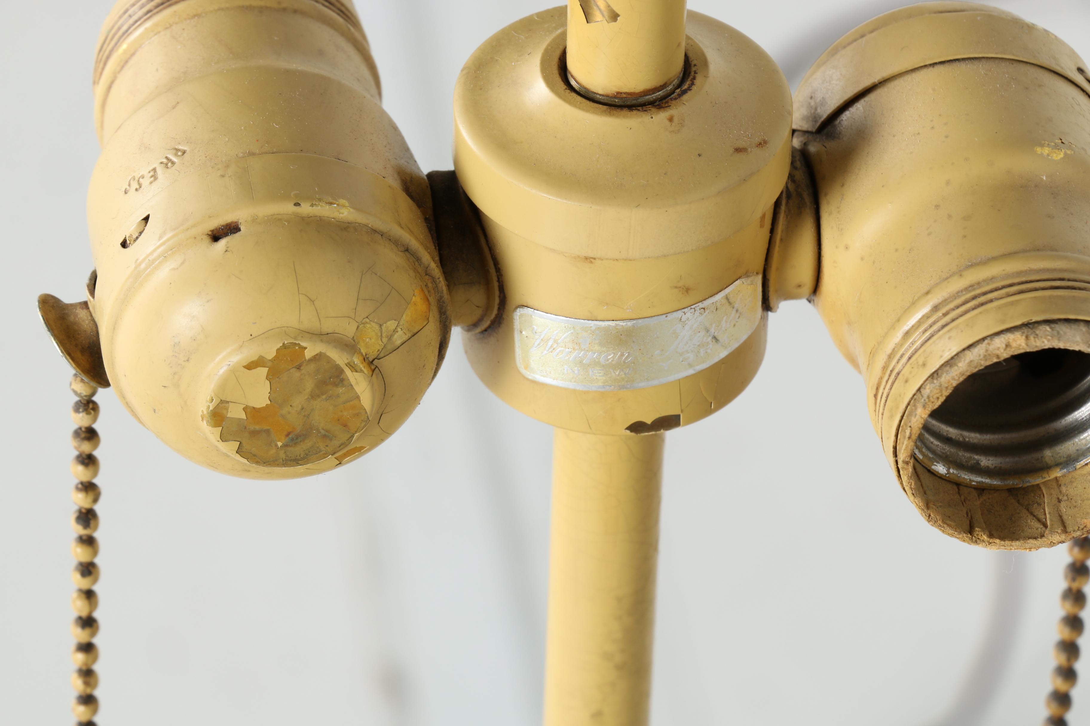 Painted Dual Socket Steel Table Lamps