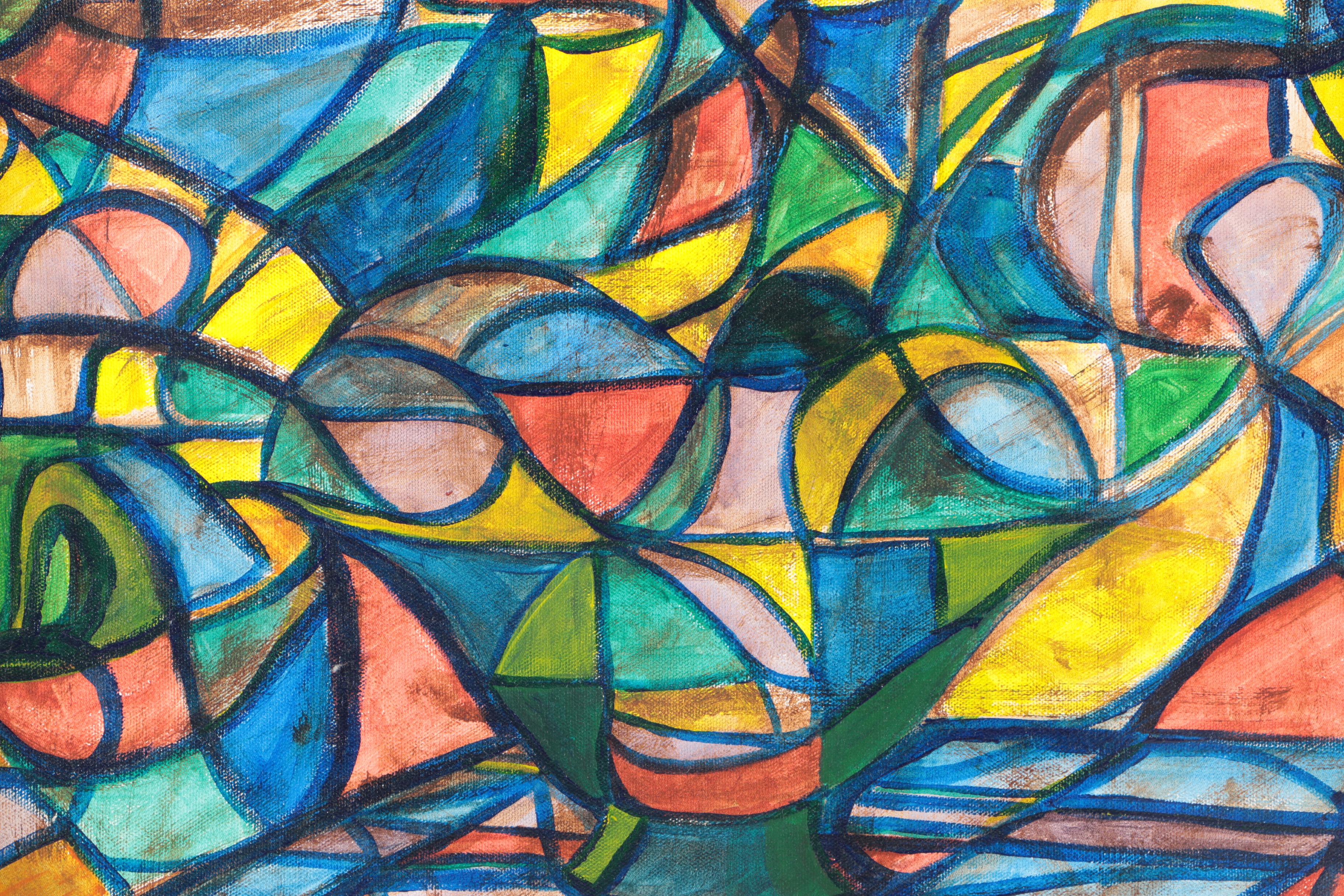 Nowak Abstract Painting on Canvas