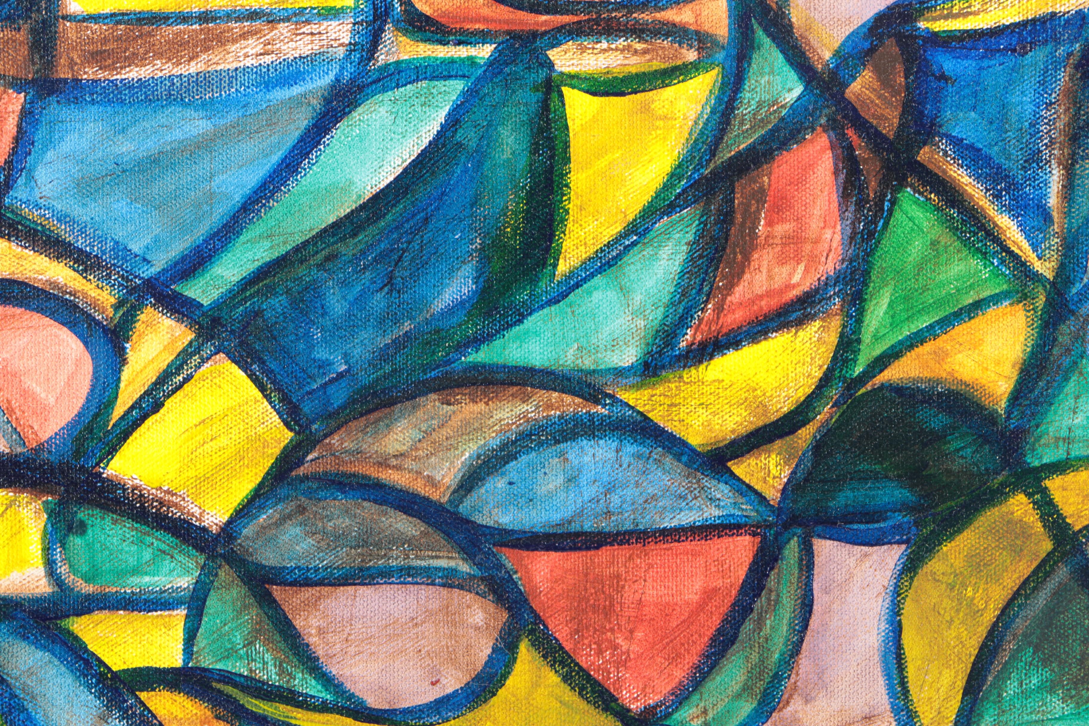 Nowak Abstract Painting on Canvas