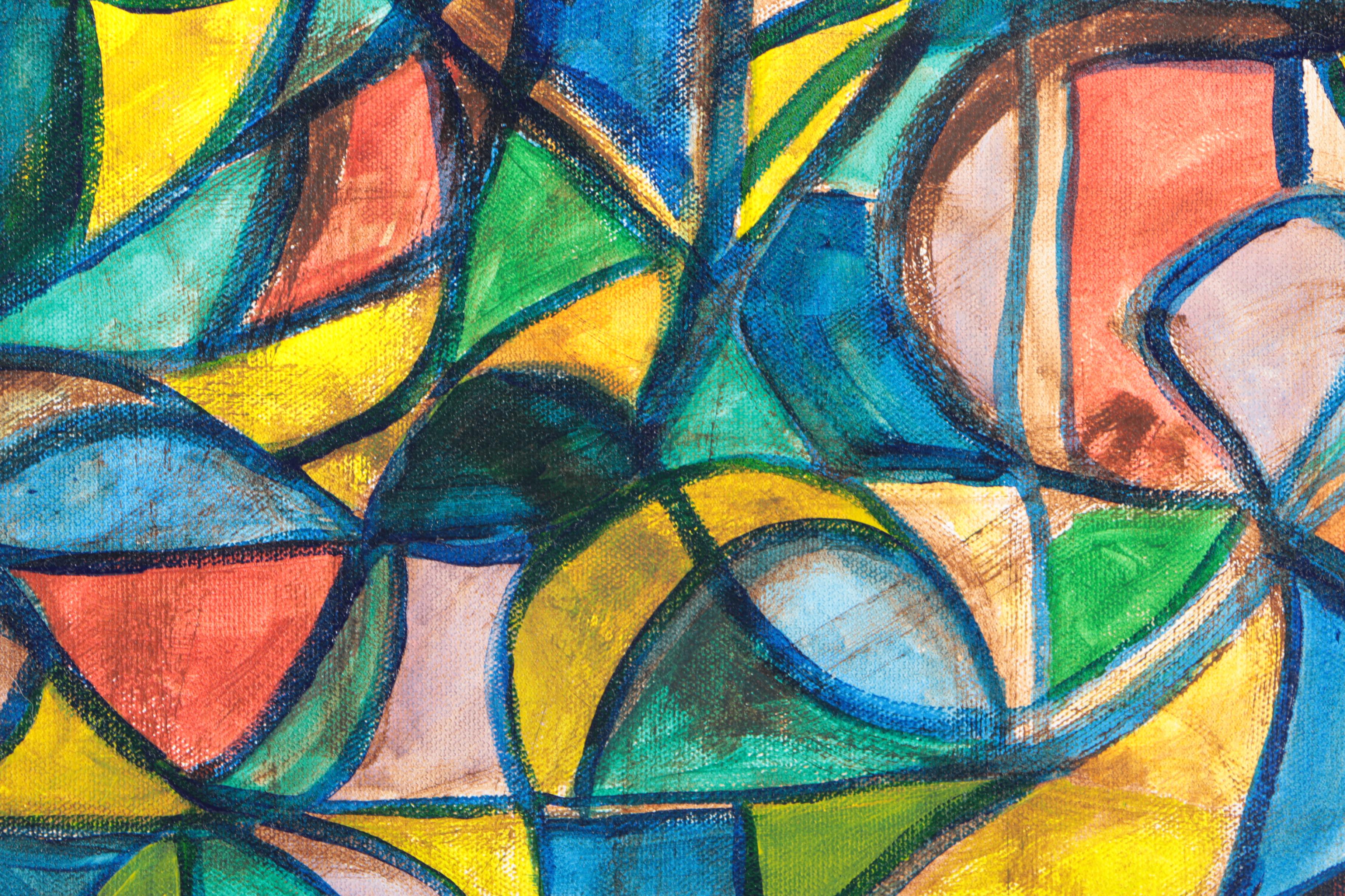 Nowak Abstract Painting on Canvas