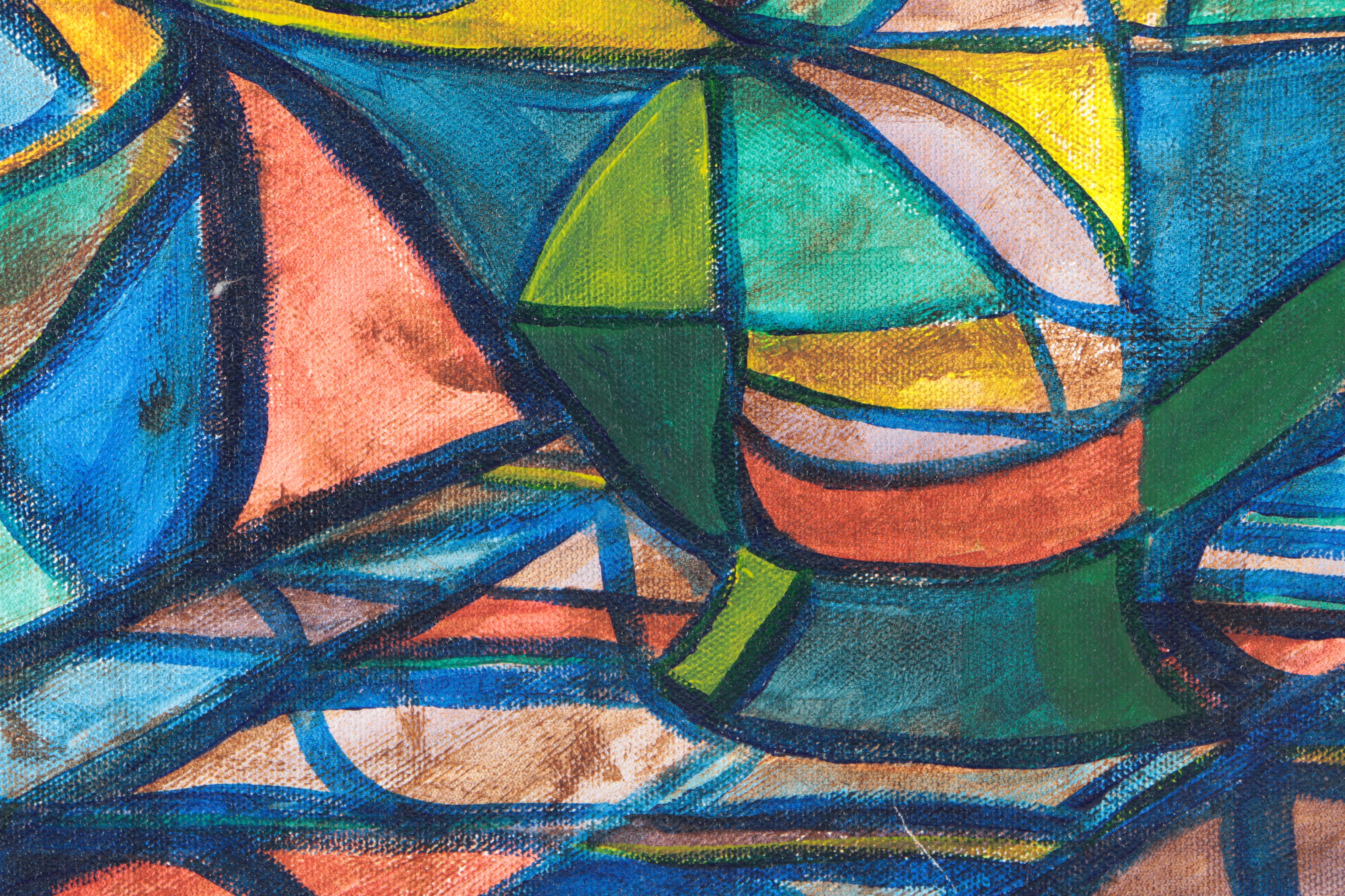 Nowak Abstract Painting on Canvas