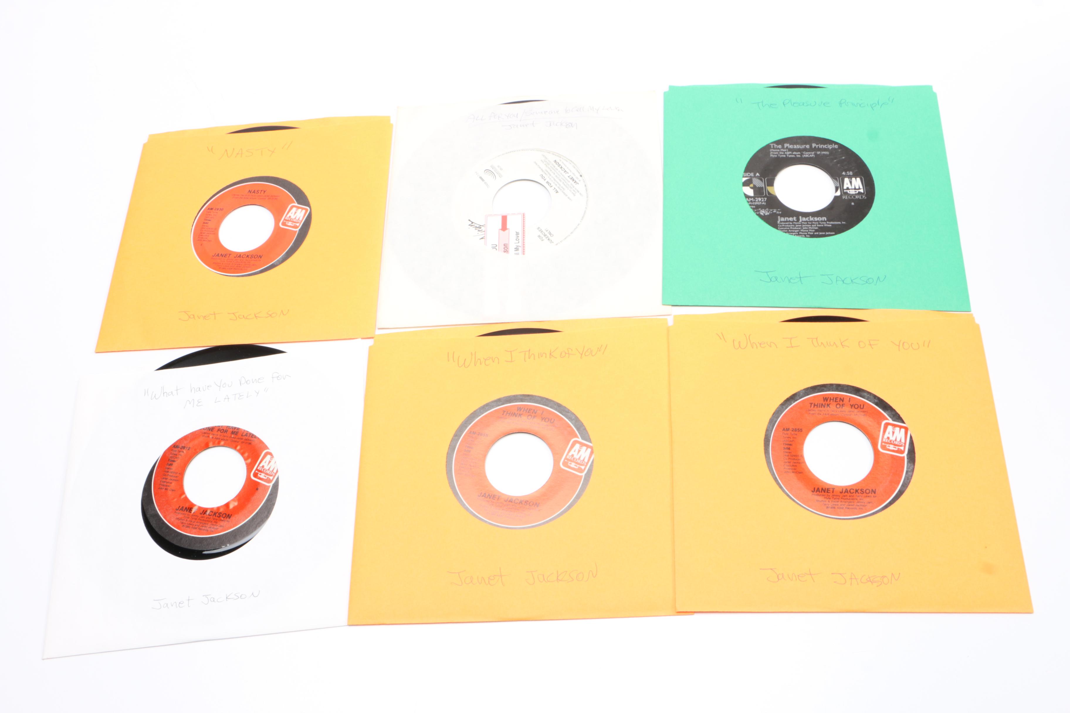 Collection of Motown and R&B Singles in Vintage Carrying Case