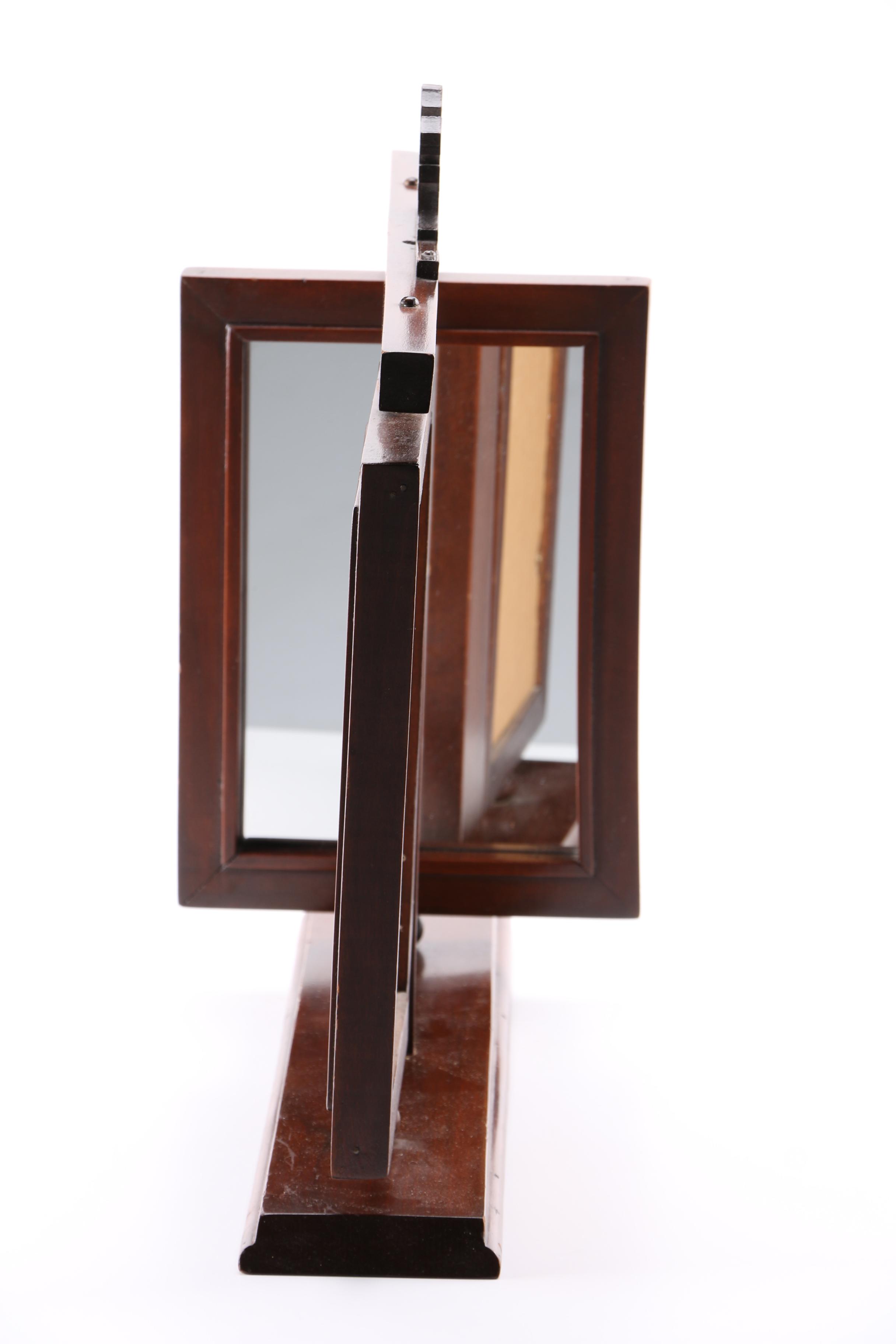 Wooden Swivel Framed Mirror Stand