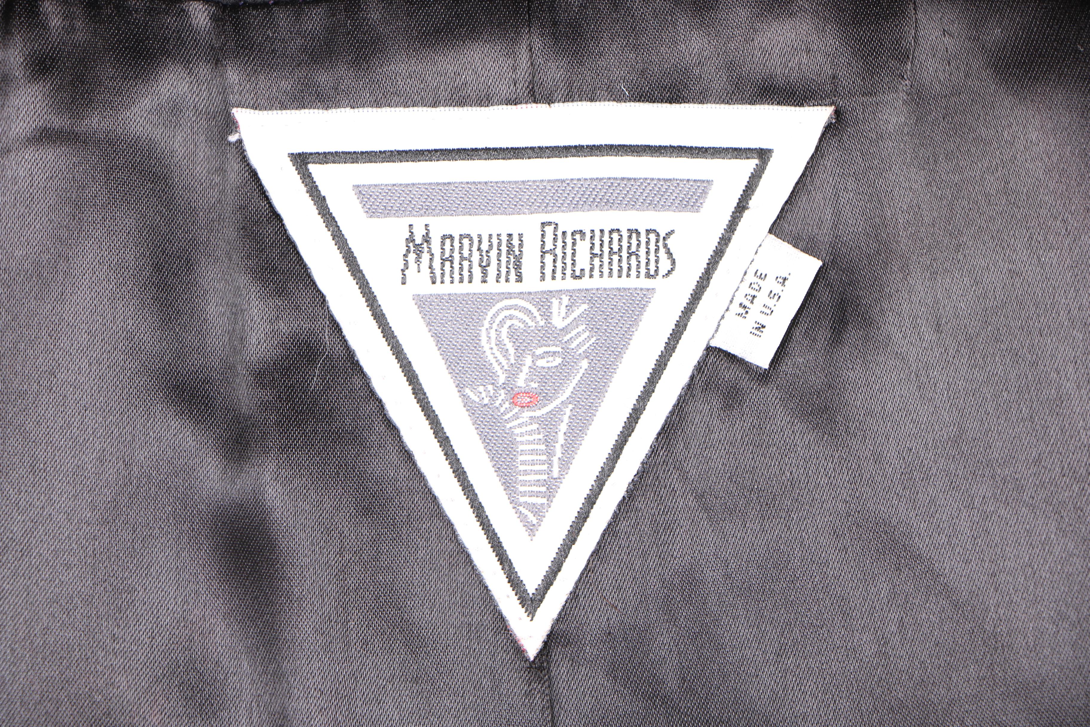 Marvin Richards Fleece Coat With Mink Collar and Cuffs