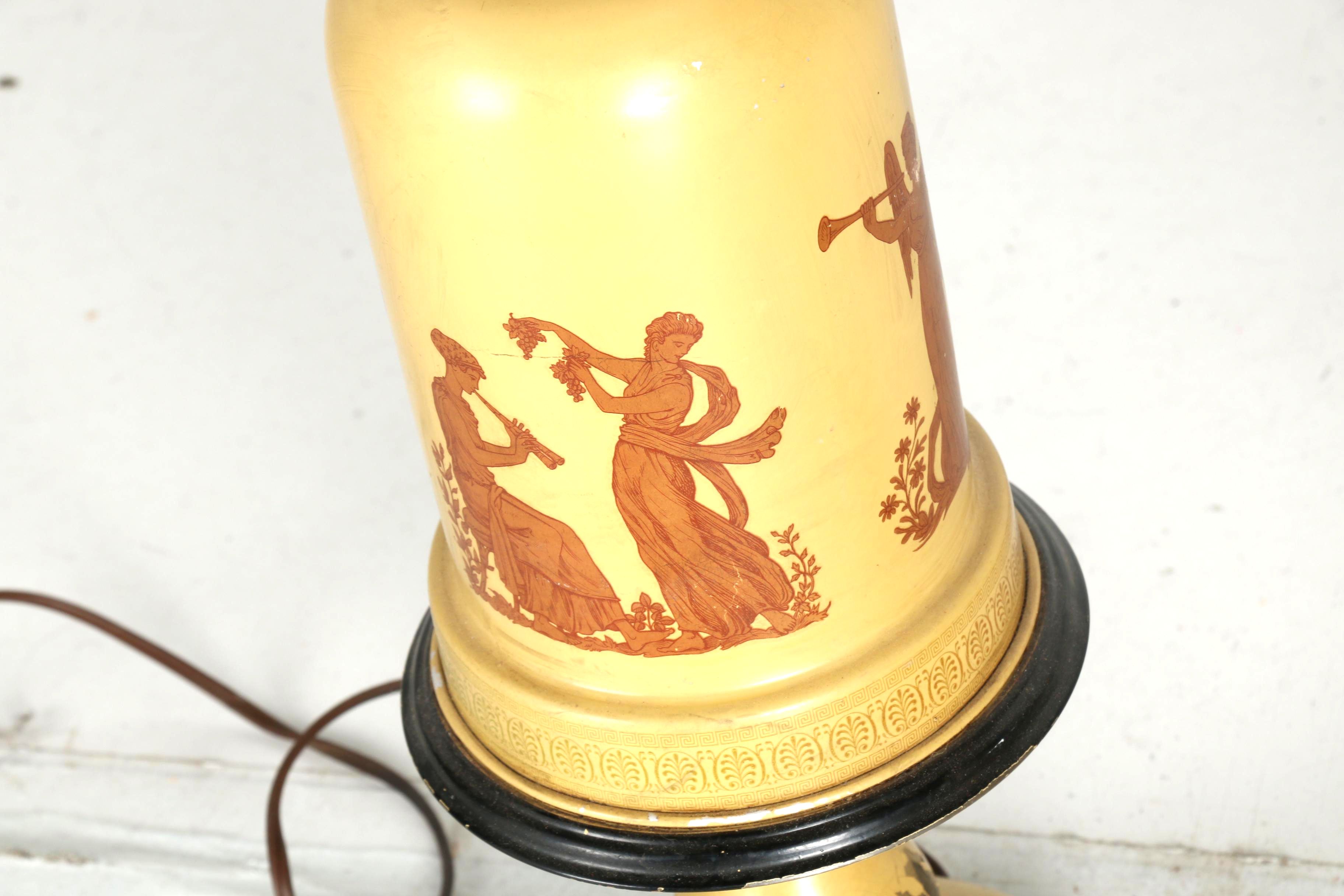 Painted Dual Socket Steel Table Lamps