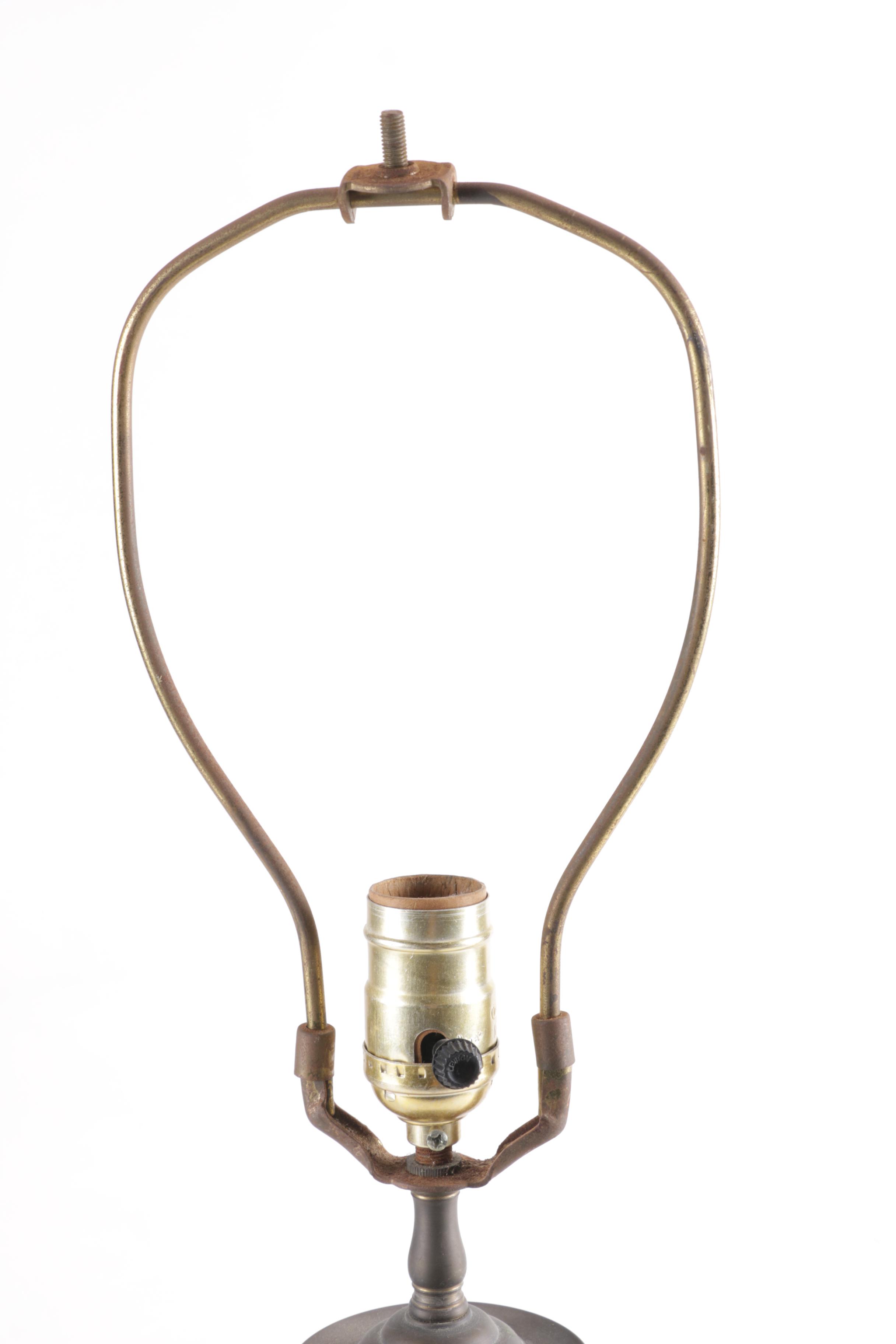 Turned Brass Table Lamp