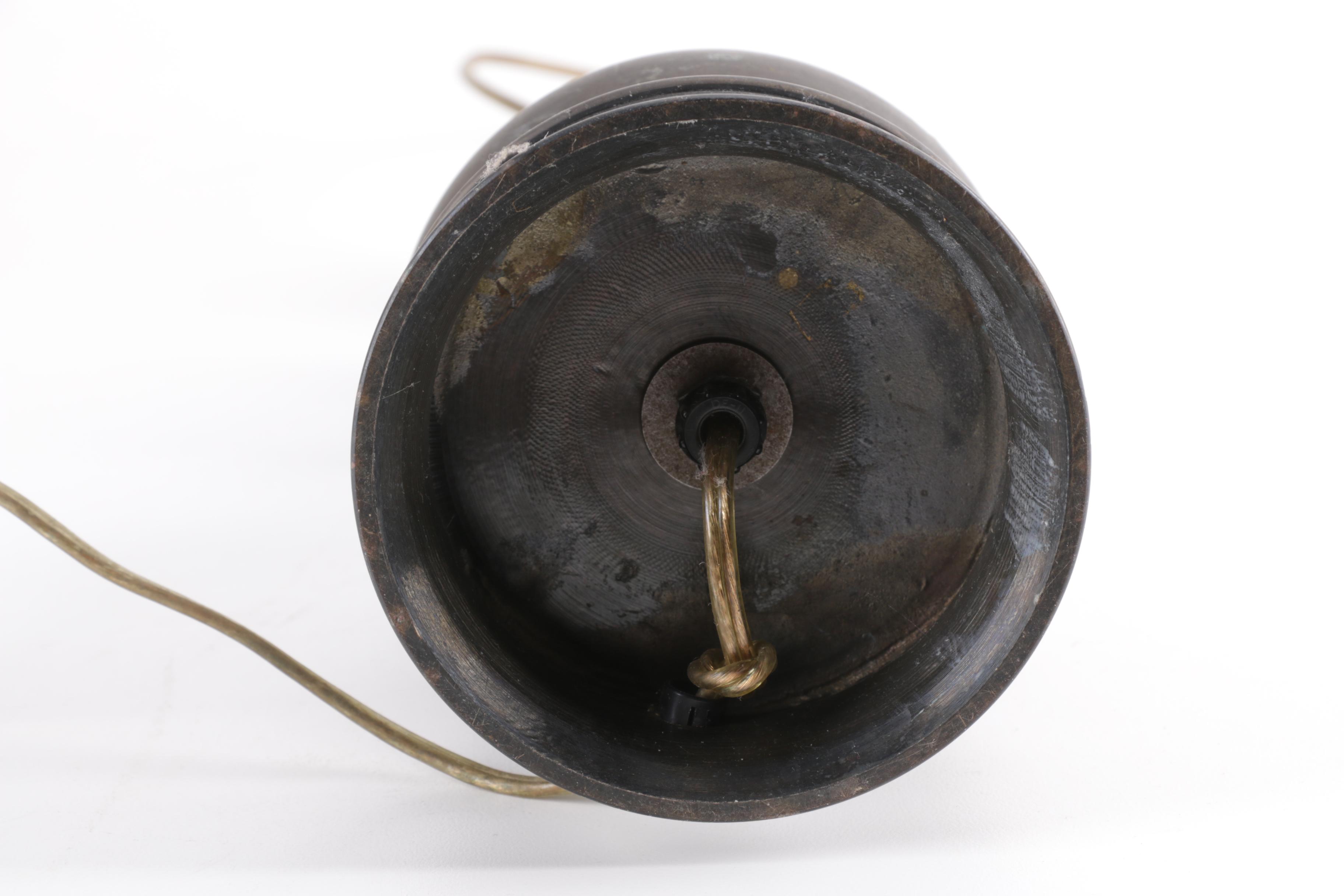 Turned Brass Table Lamp