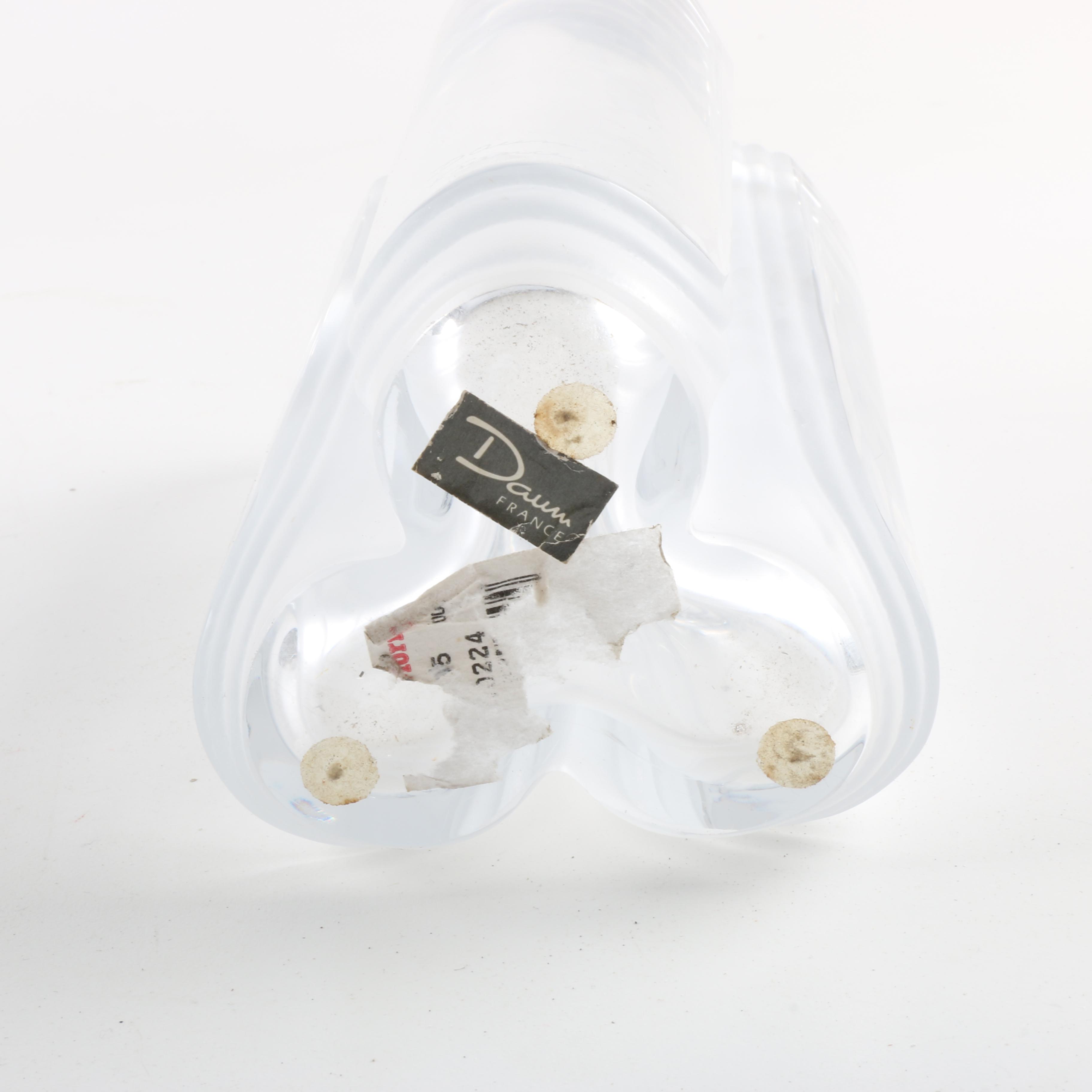 French Daum Crystal Vase