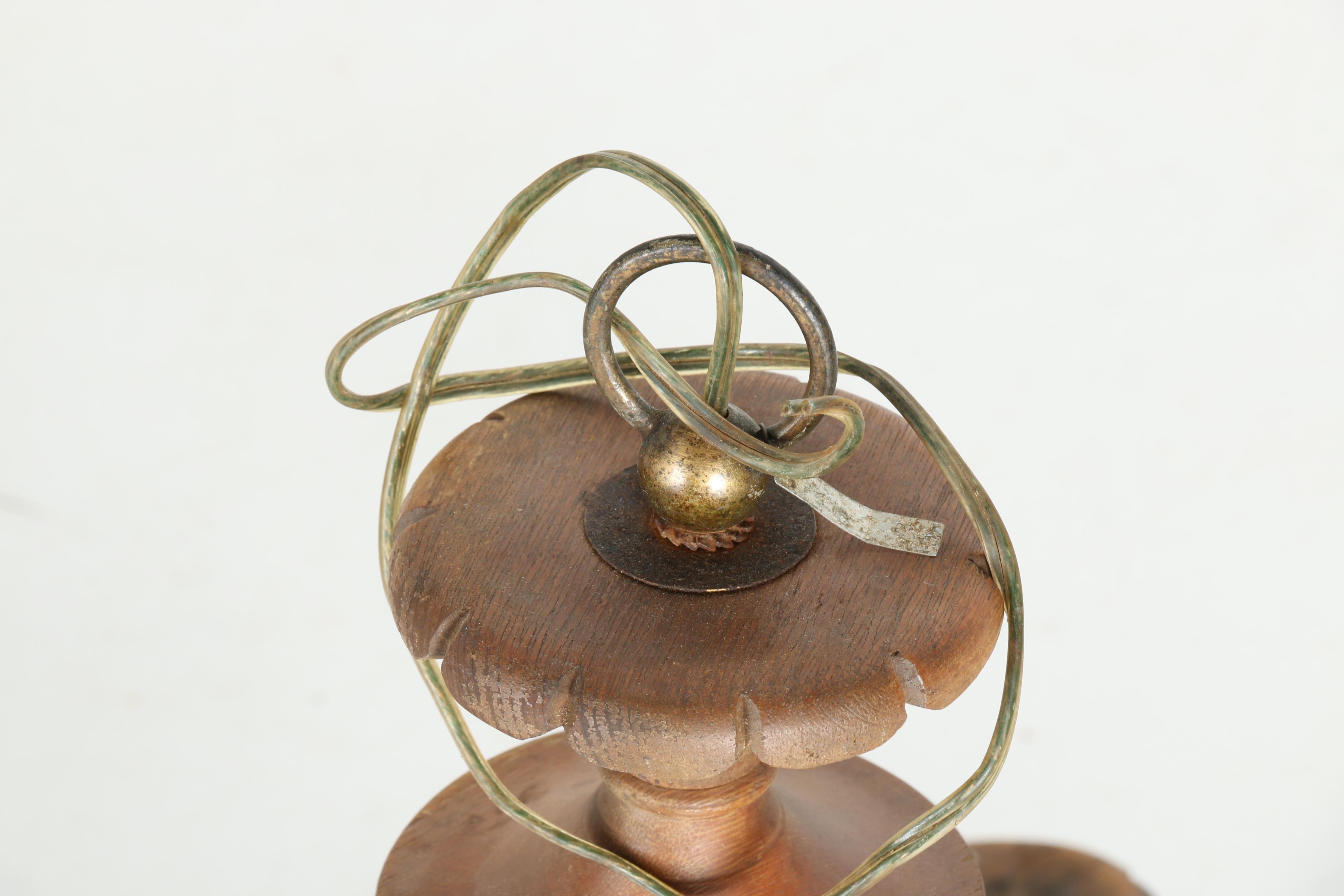 Brass Leaf Chandelier