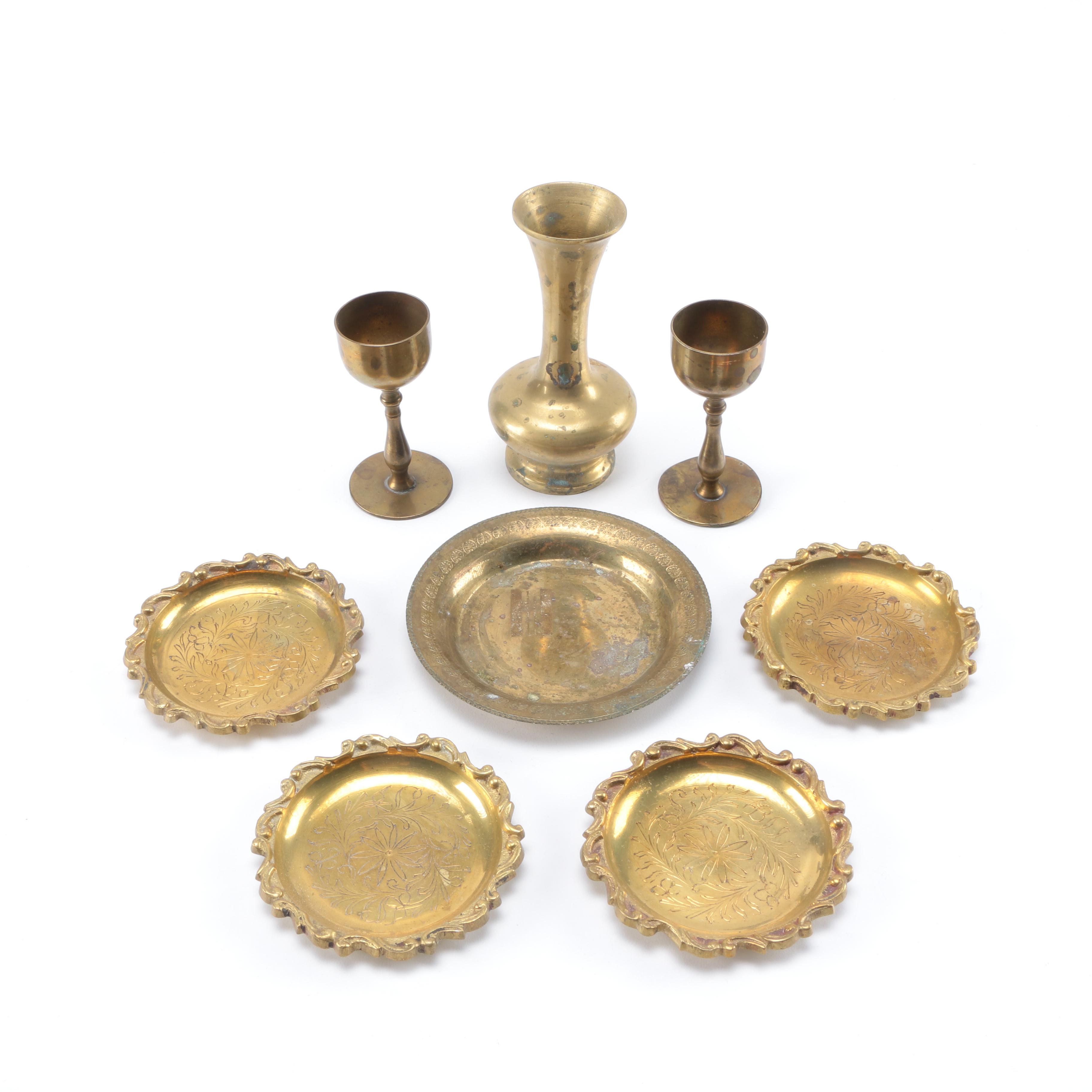Assortment of Brass Décor
