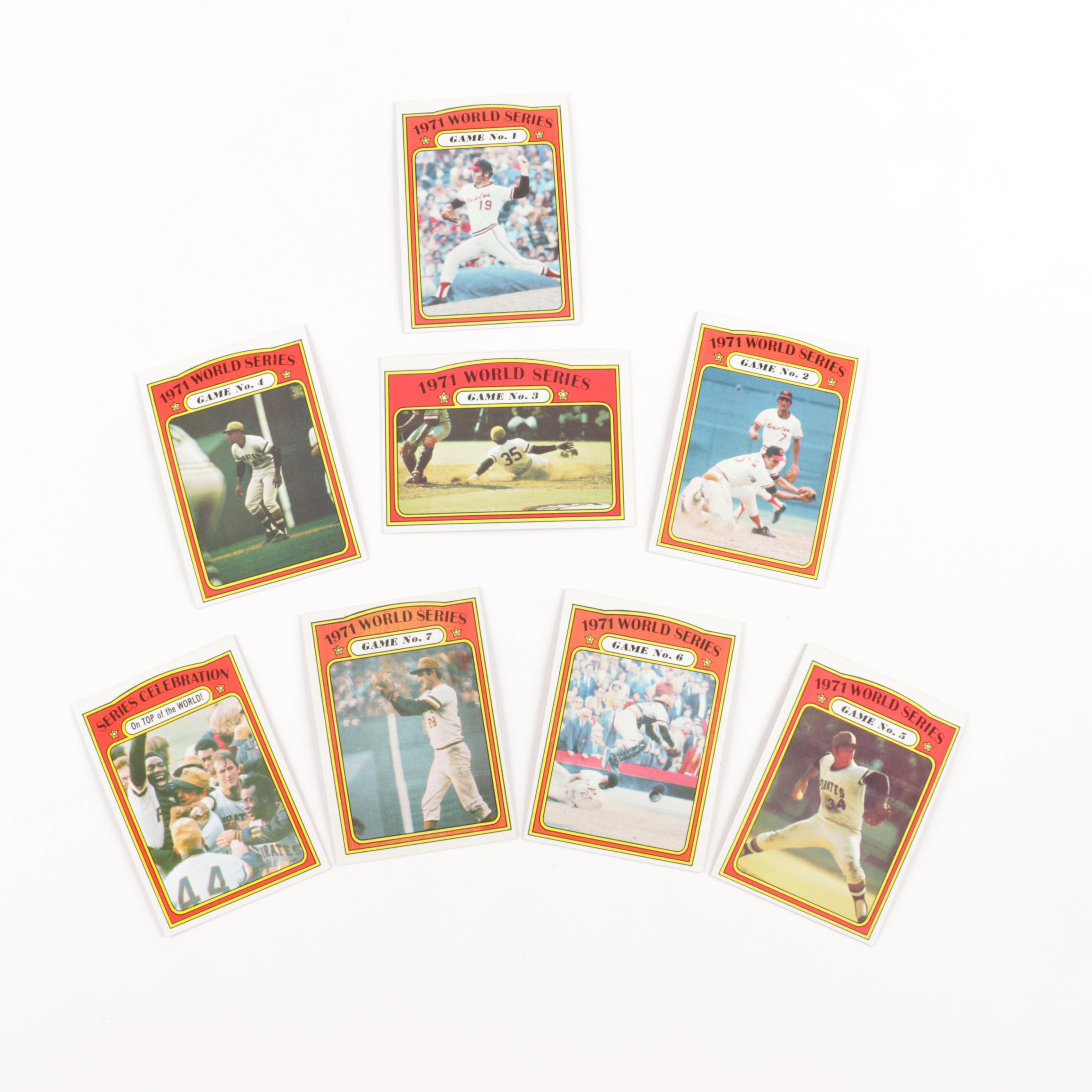 1971 Topps World Series Baseball Cards Numbers 223-230