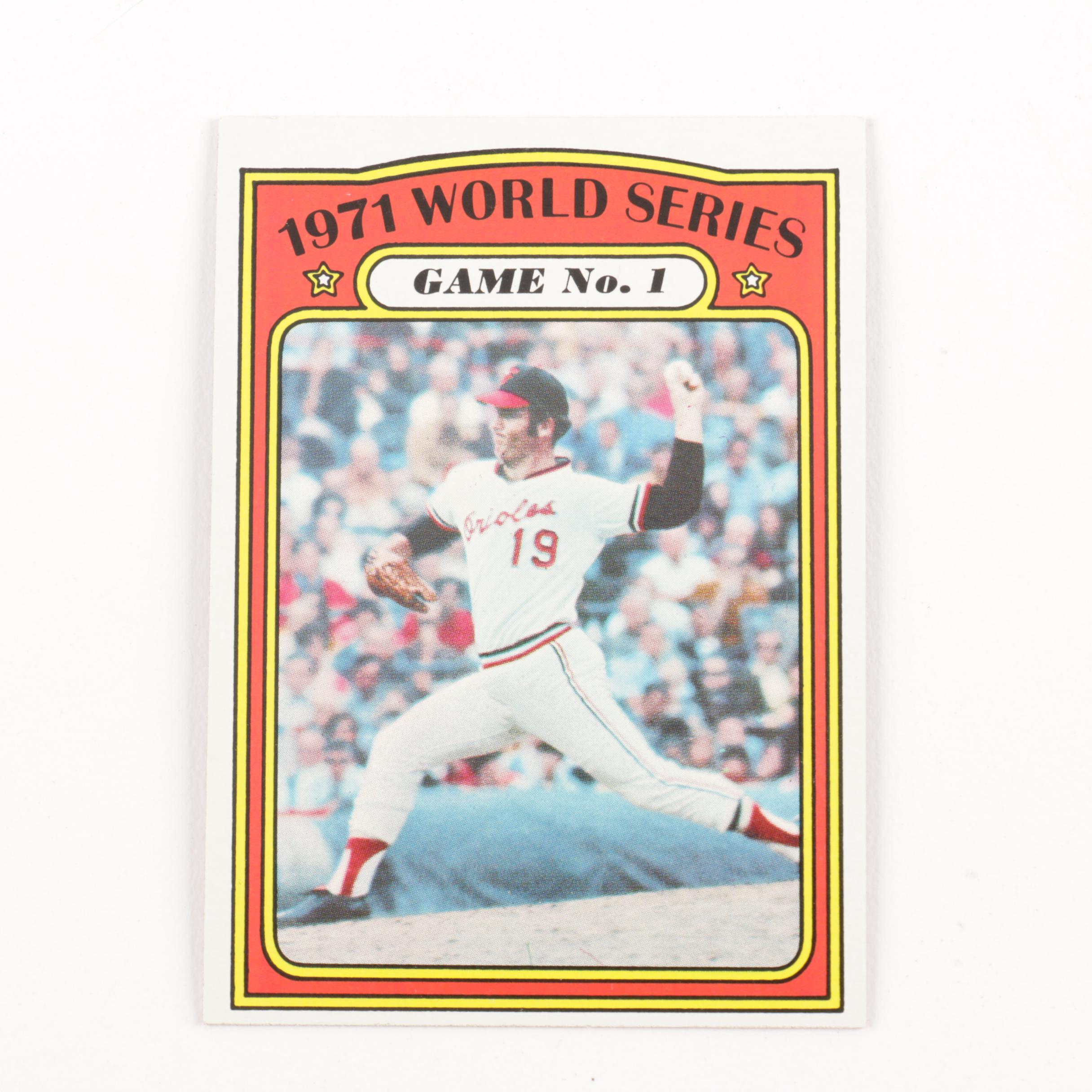 1971 Topps World Series Baseball Cards Numbers 223-230