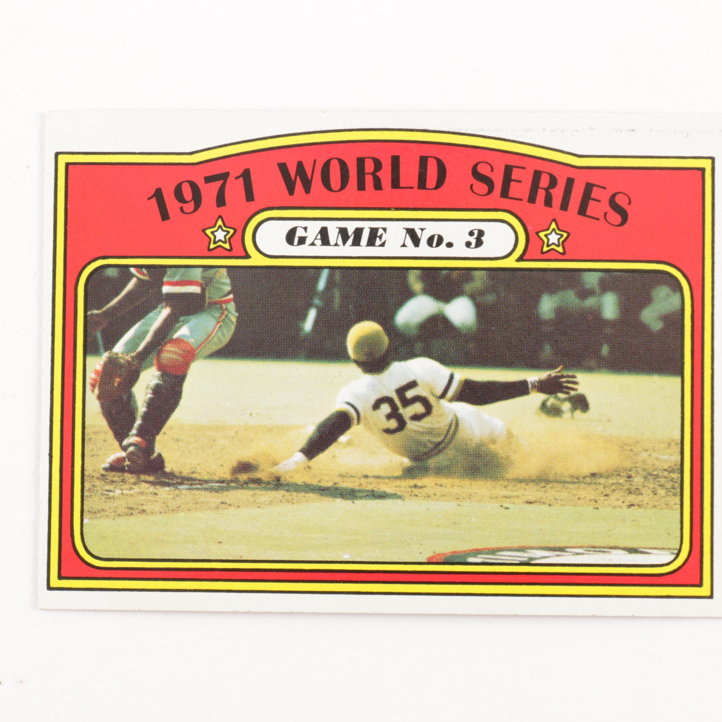 1971 Topps World Series Baseball Cards Numbers 223-230
